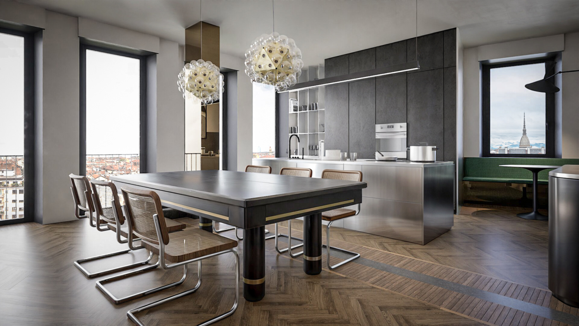 3D visualizations for Arch. Giulia Ceccarelli - Casa con vista. Torino (IT)