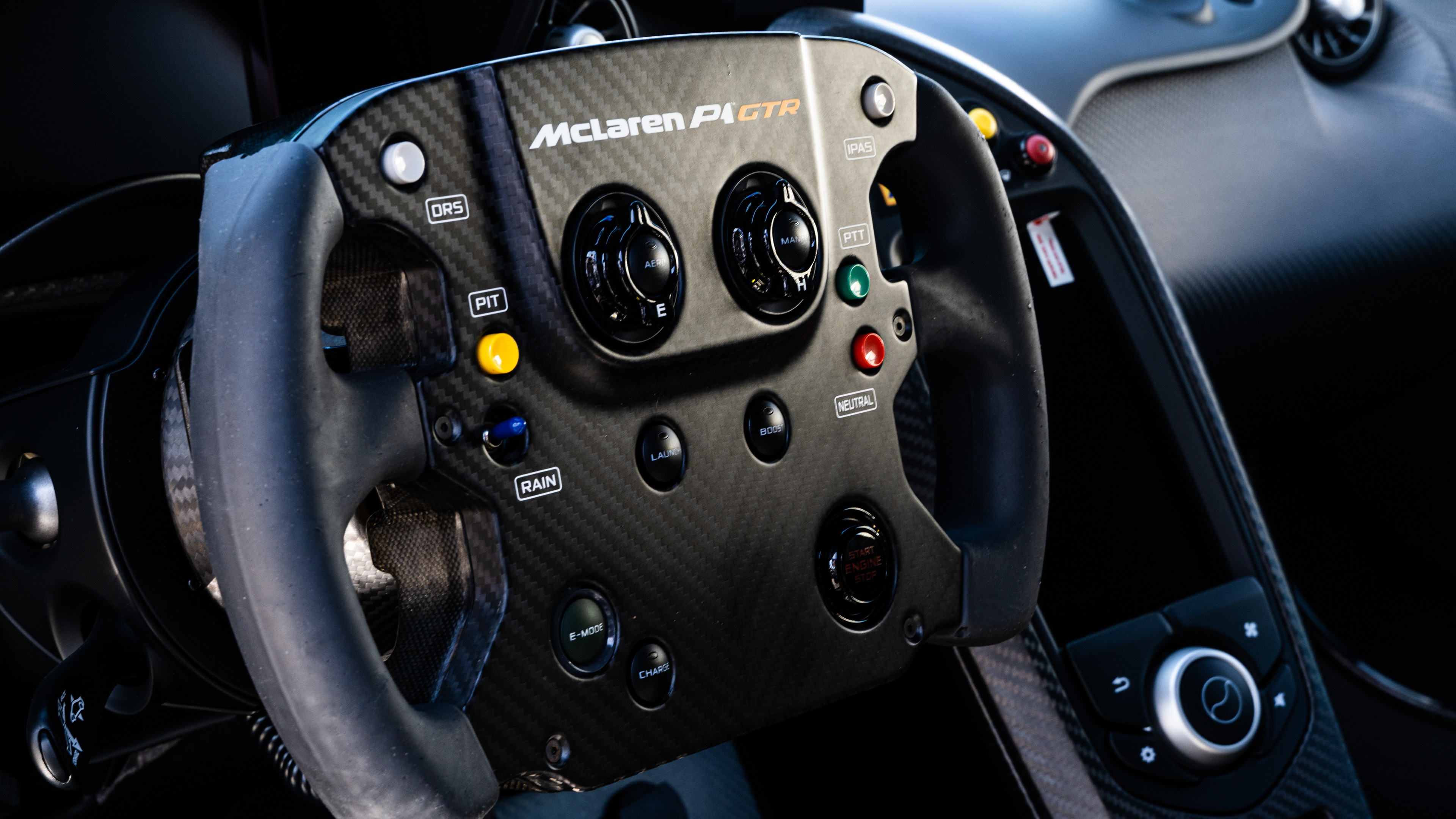 McLaren P1 steering wheel