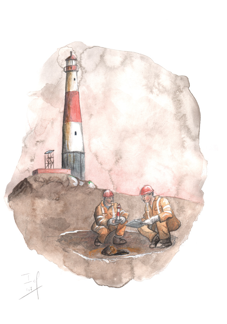 De kwekers (2017) - grafietpotlood, aquarelverf, aquarelpotlood, gouache & inkt - 210 mm B x 297 mm H