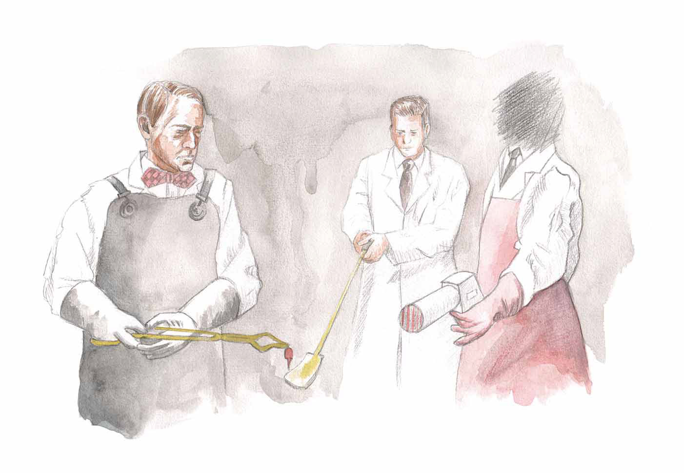 Oogsten #1 (2012) - grafietpotlood & aquarelverf - 420 mm B x 297 mm H