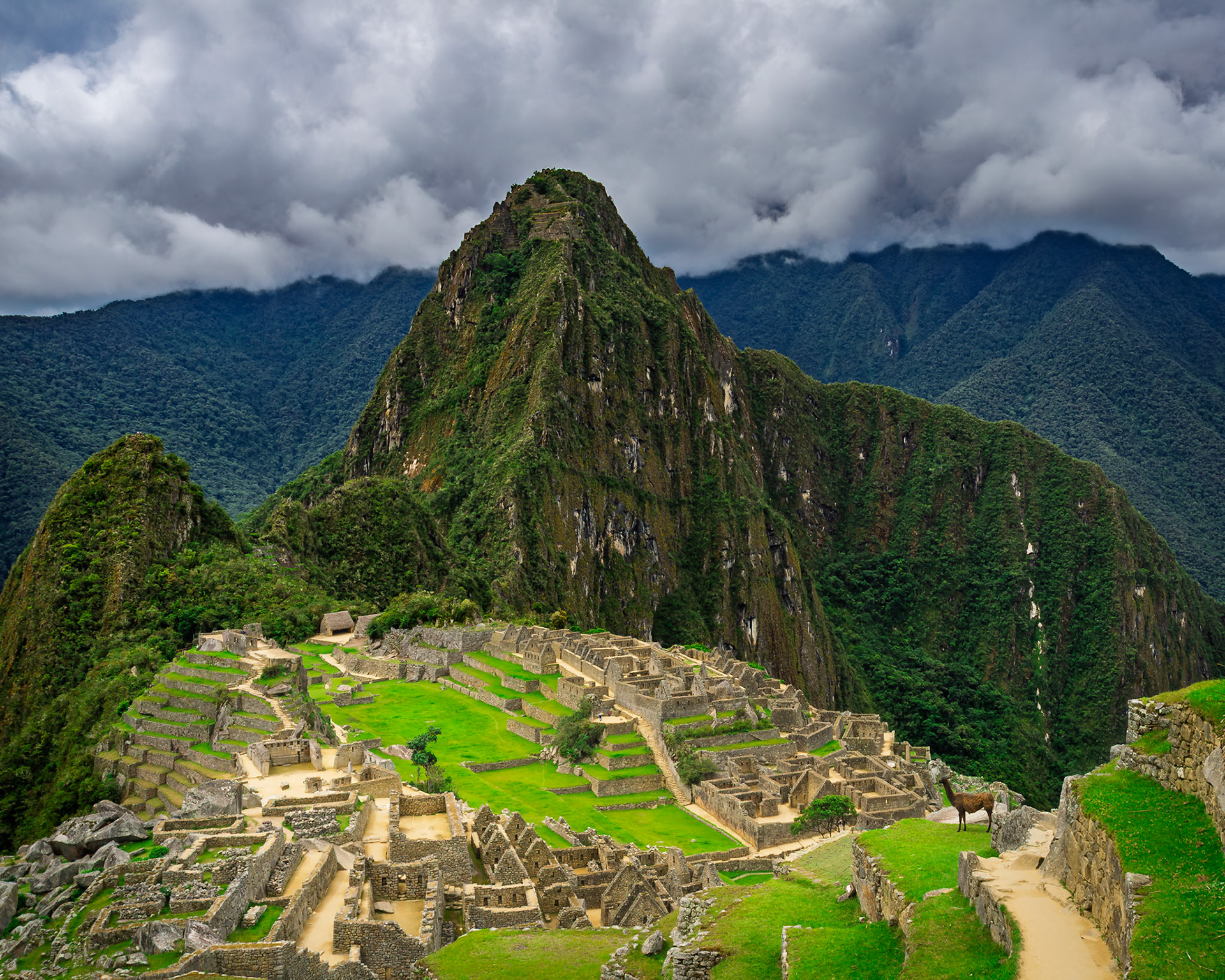 Between the sky gods and the stone terraces.