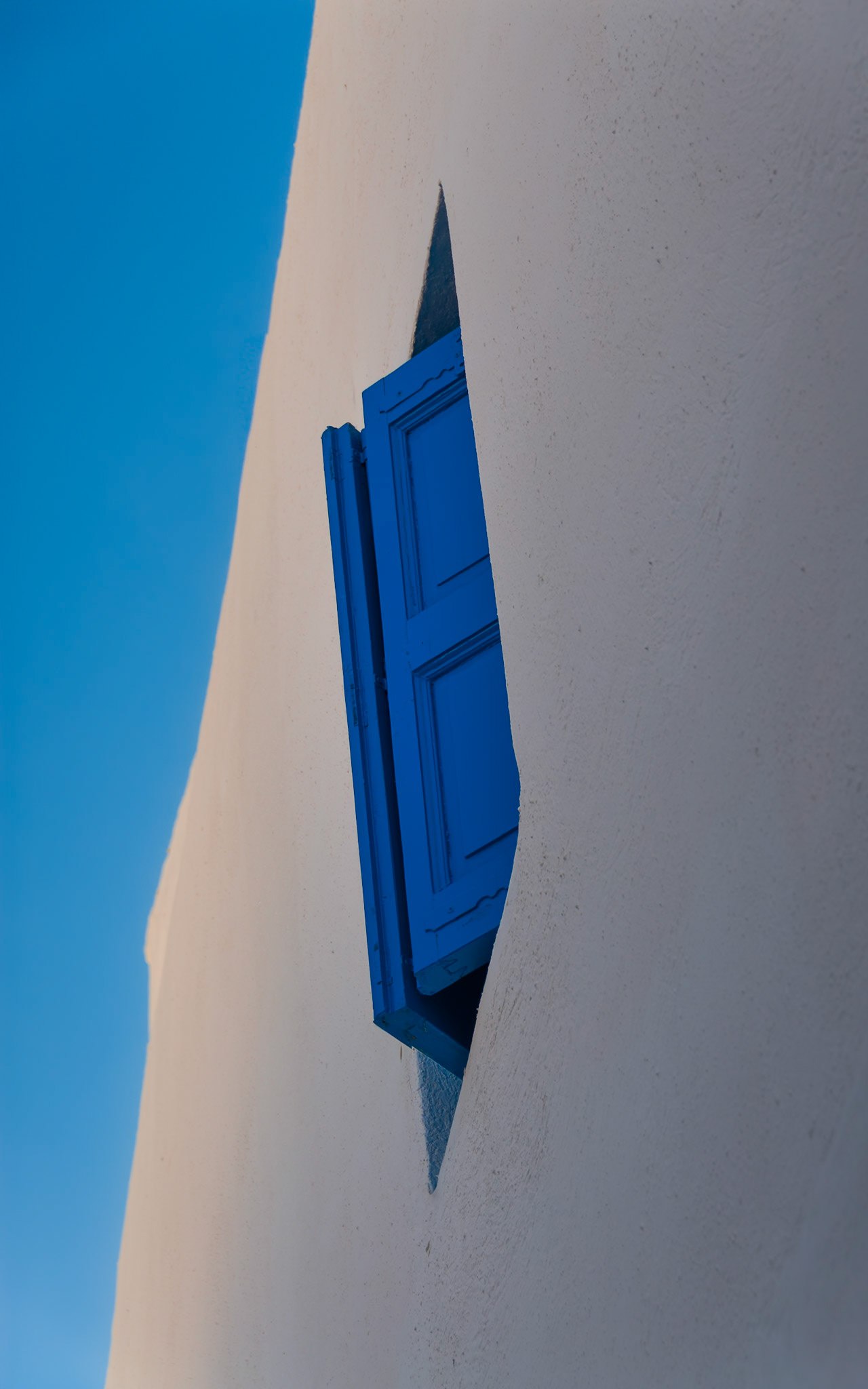 Blue on White