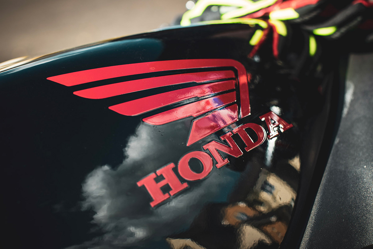 Honda Motorbike Close-up