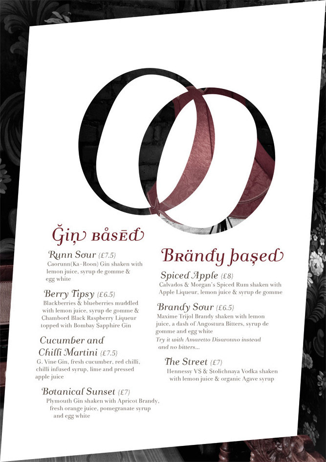 Image of The Hamlet Bar & Restaurant Digital Menu Page 5. This is an image related to a project inside Pedro Rodrigues (Treze413) graphic design portfolio.