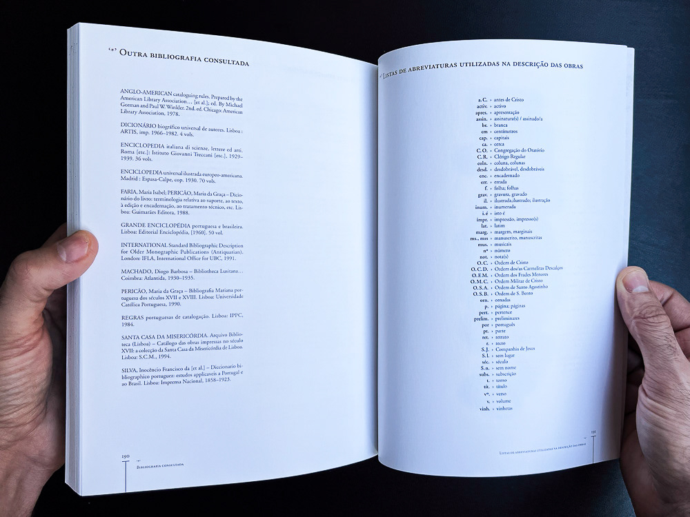 Image of Insive view 20 of Catálogo de Livro Antigo IPP SDP-BC Spine. This is an image related to a project inside Pedro Rodrigues (Treze413) graphic design portfolio.