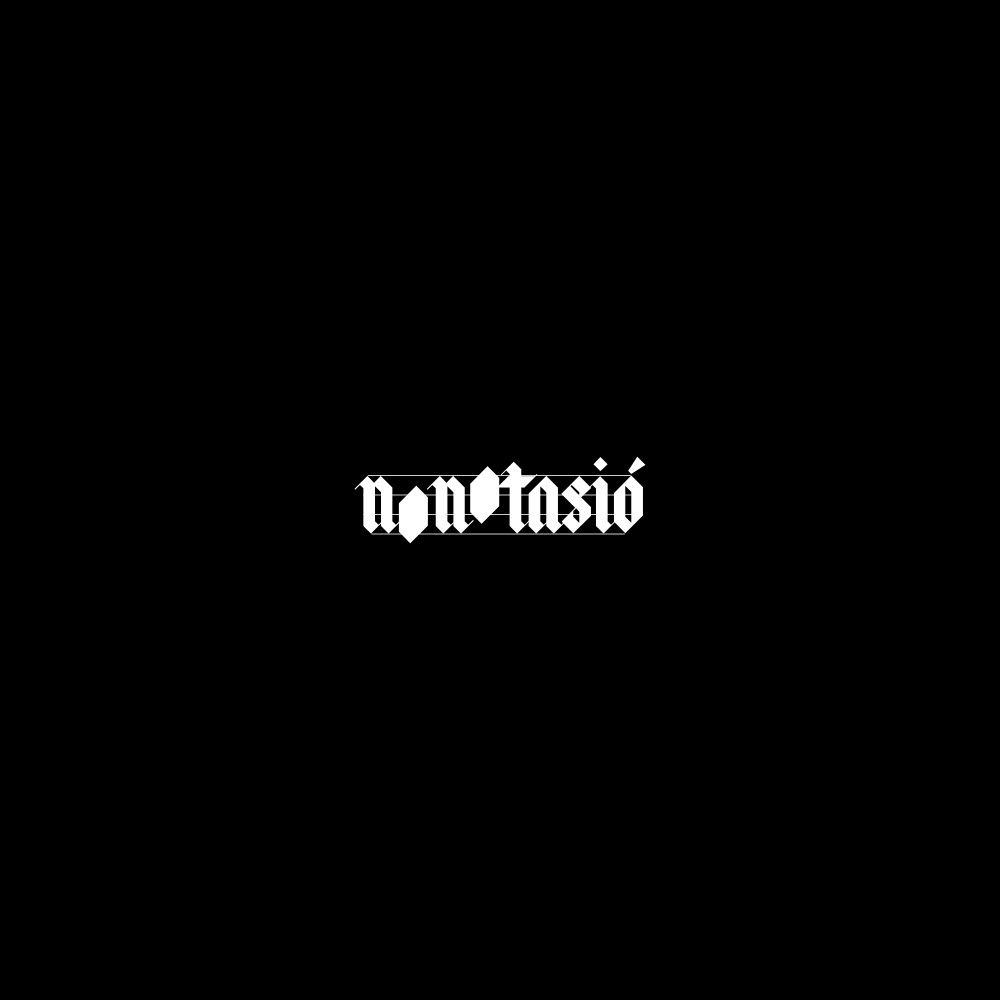 Image of the logo Nonotasio in negative monochrome.  This is an image related to a project inside Pedro Rodrigues (Treze413) graphic design portfolio.