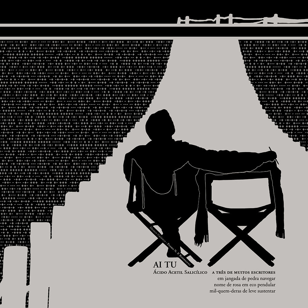 Image of Ai Tu Book&Canvas small zoomed in detailed view, a print project that is both a book and an art canvas. This is an image related to a project inside Pedro Rodrigues (Treze413) graphic design portfolio.