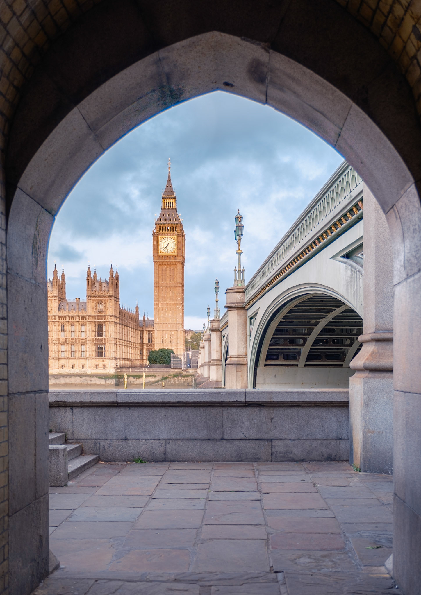 Big Ben och Westminster Bridge