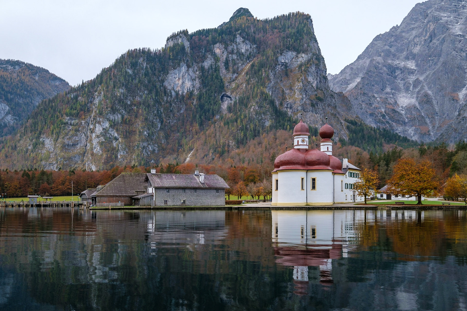 St Bartholomews kyrka vid Königssee