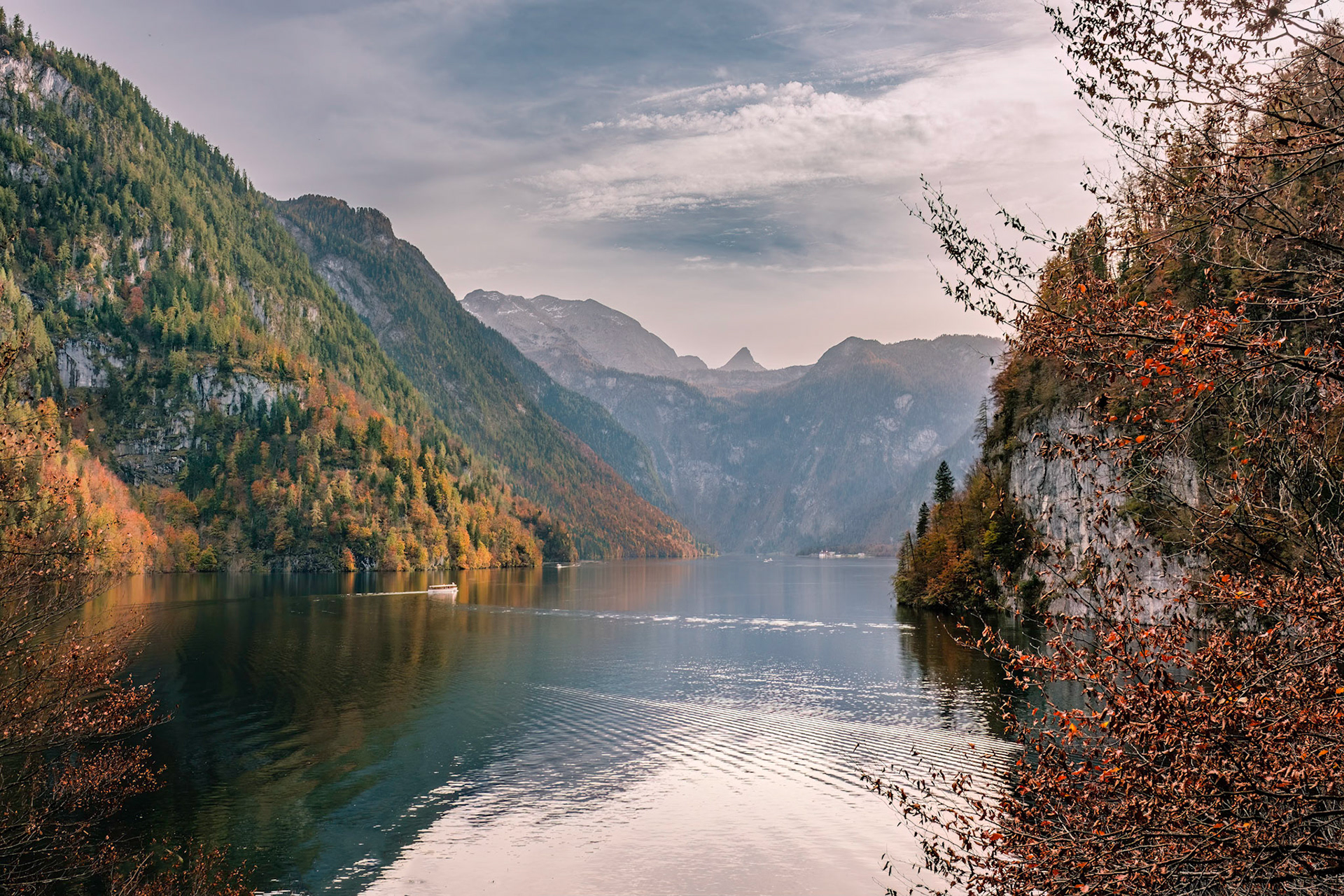 Elbåtar på Königssee