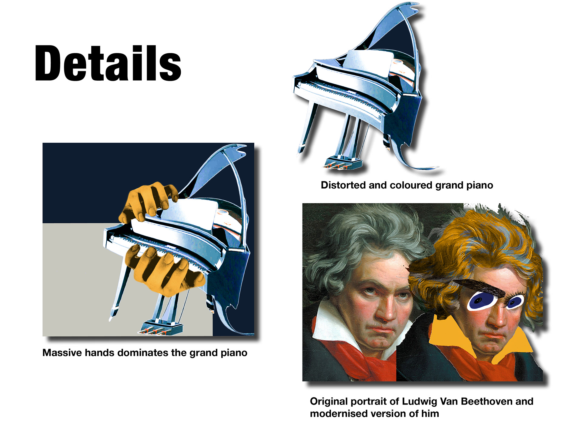 Vinyl record design. Graphic design project finished by art by rad. This graphic design and typography project was addressed for the target audience who thinks that classical music vinyl albums looks "boring". The design project includes research, brainstorm, moodpboard, details, colours and typography