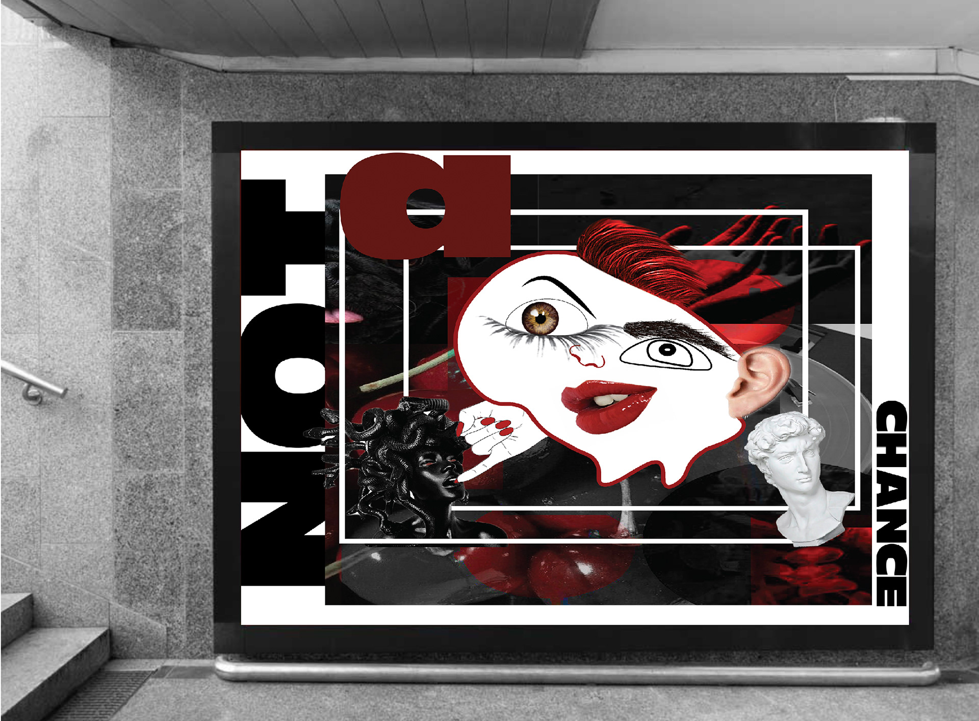 Billboard for a graphic design poster 