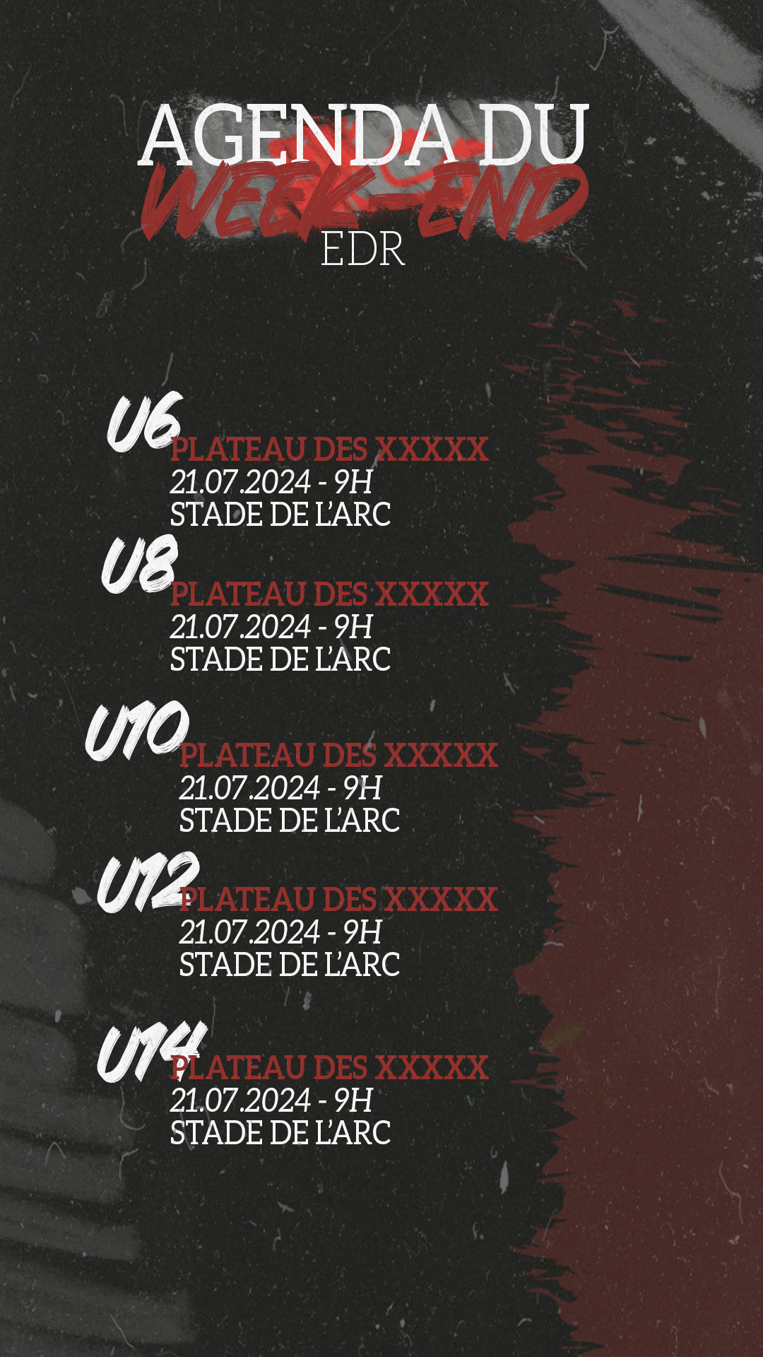 Agenda du week-end edu
