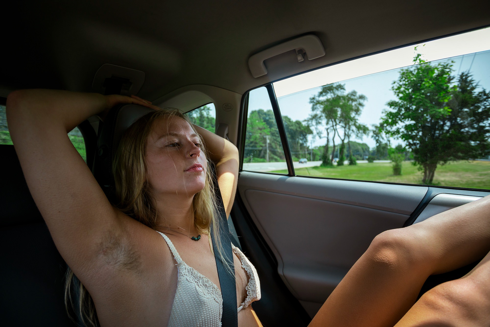 Hyla in the backseat