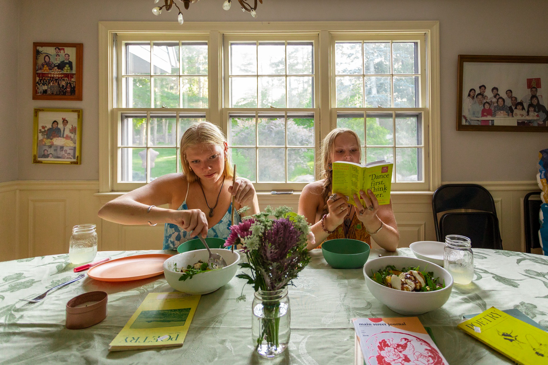 Hanna and Hyla at dinner party