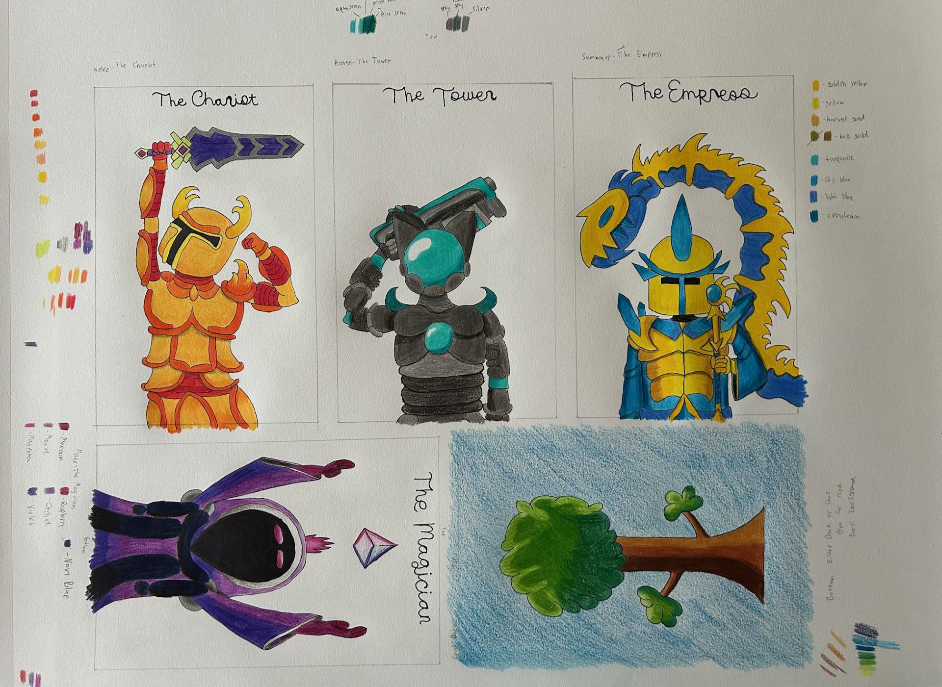 Original Hand-Drawn Cards