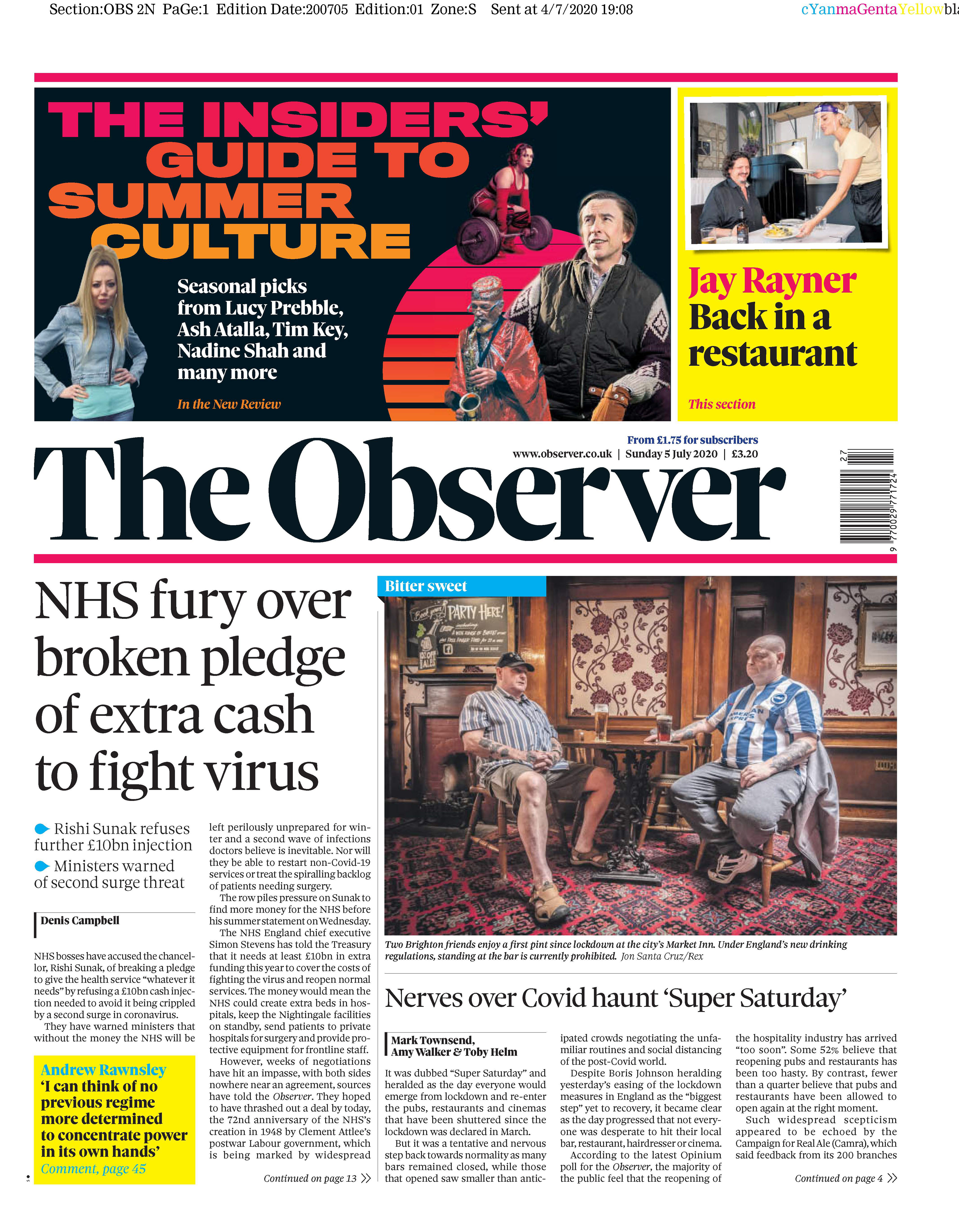 Pubs re-open after lockdown