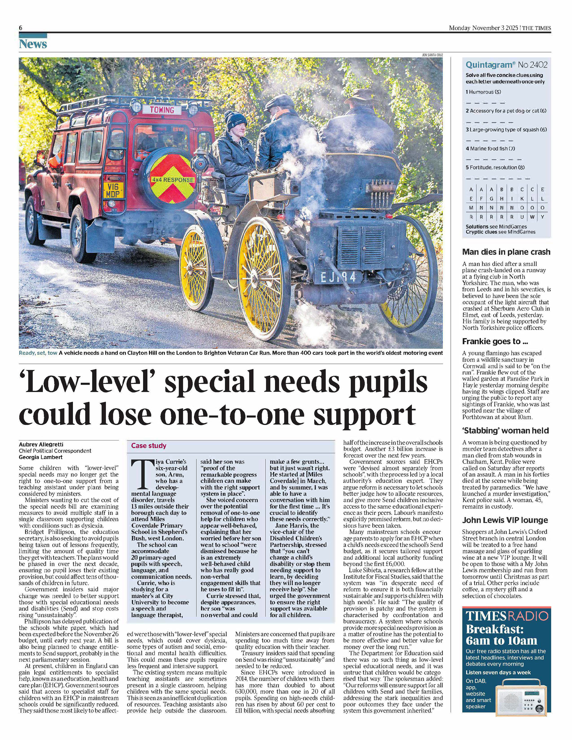 Veteran Car Rally Clayton Hill