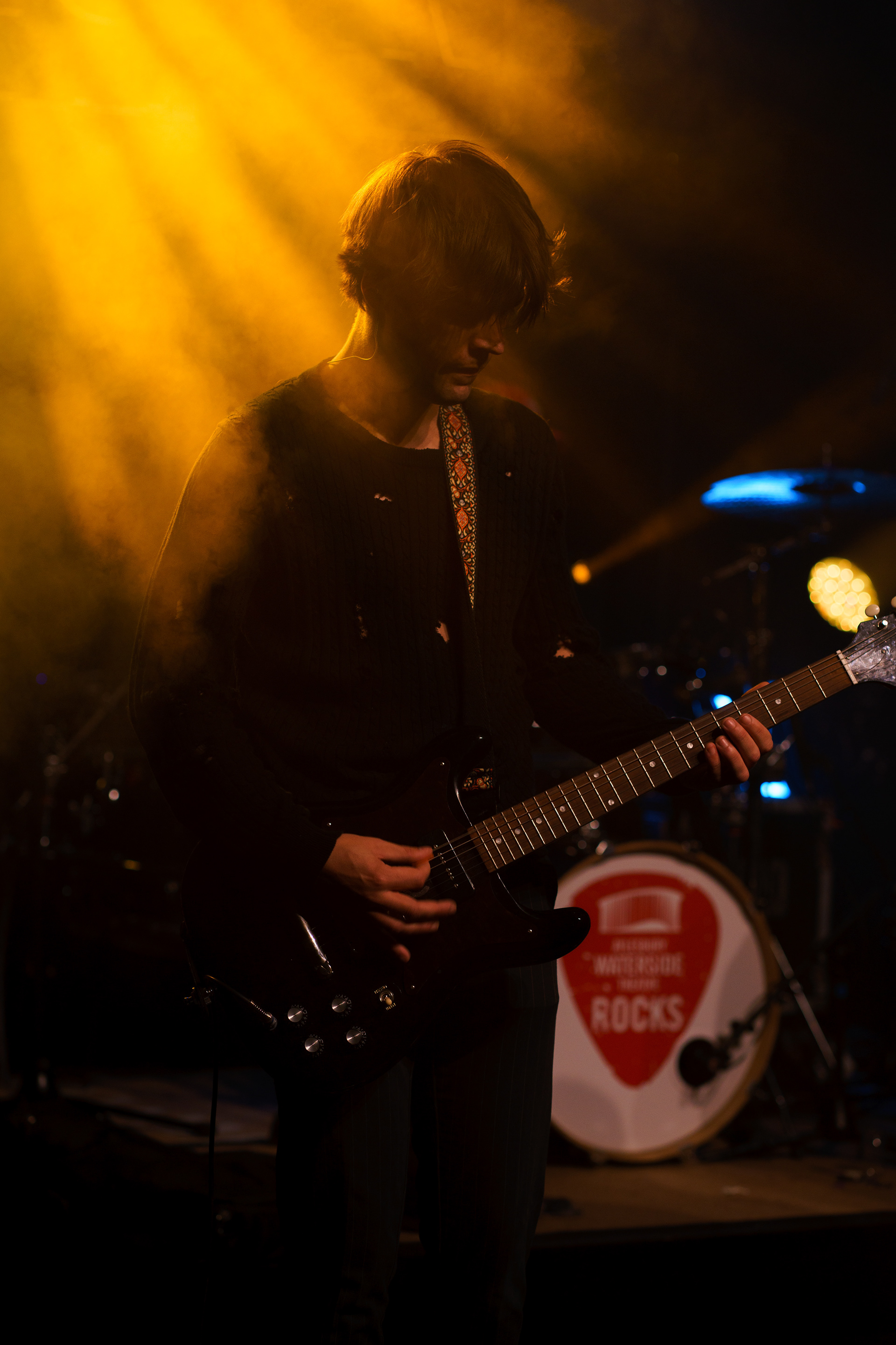 Person playing the guitars 