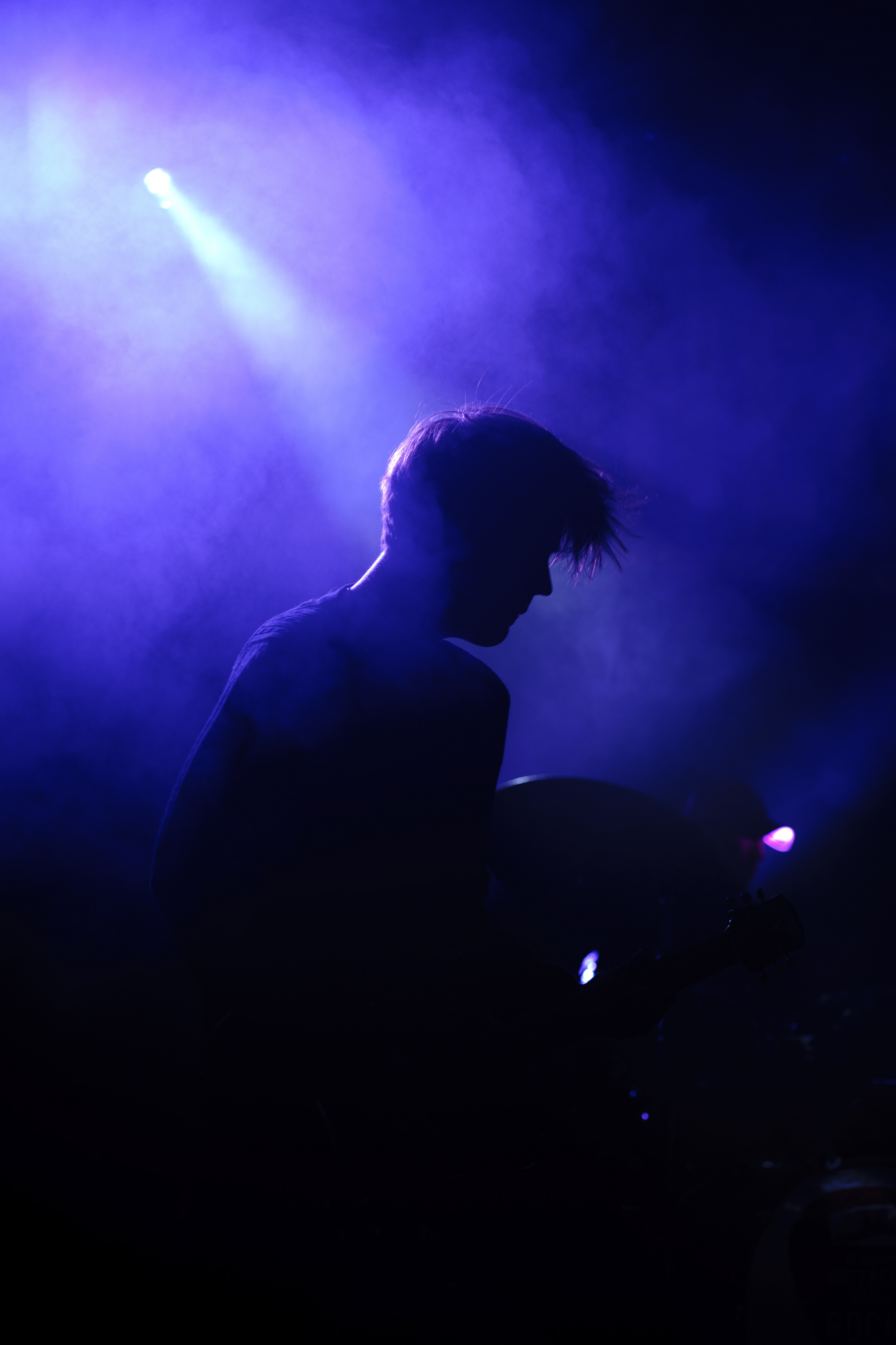 Person playing the guitars 