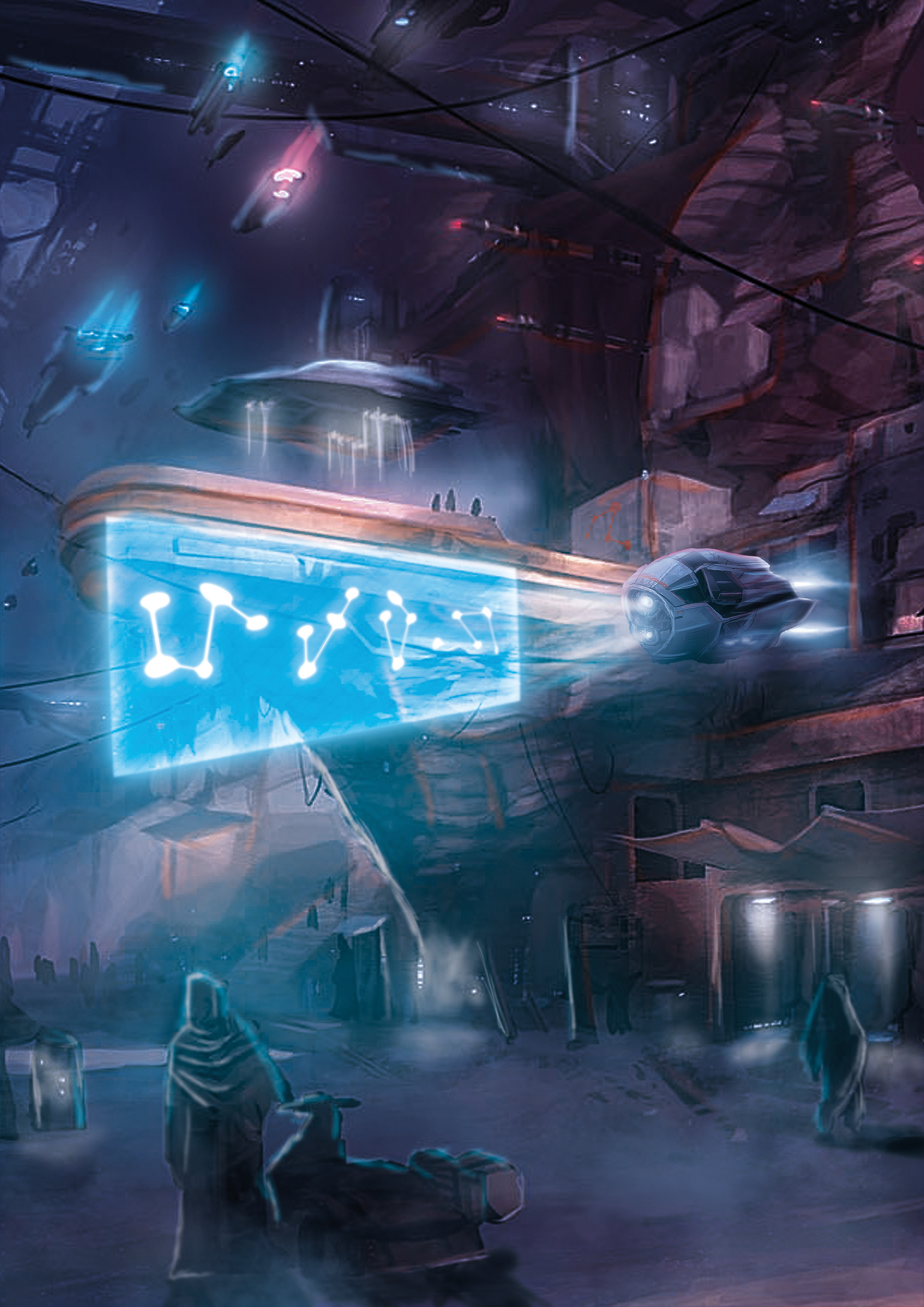 Illustration d'un monde imaginaire Sci-Fi. Photoshop - 5h