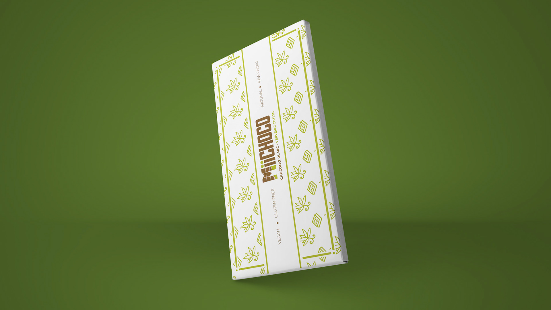 "Miichoco" chocolate tablet packaging