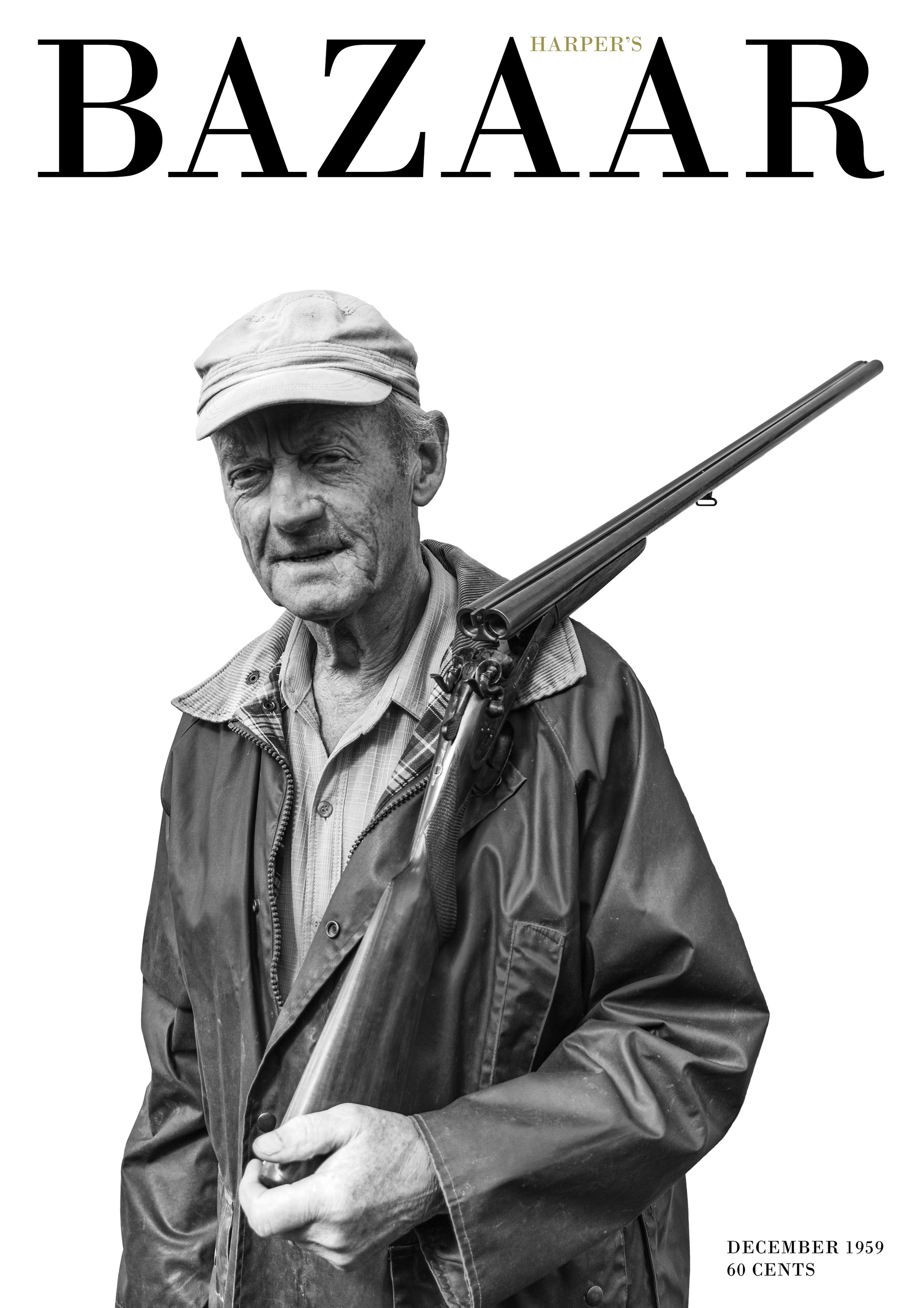 Couverture du magazine "Harper's Bazaar" avec une photographie de mon grand-père.