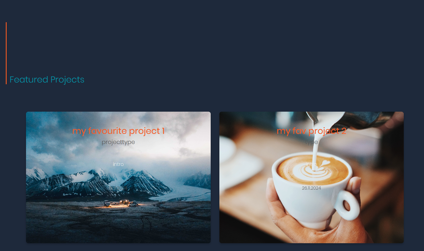 Data output on the UI