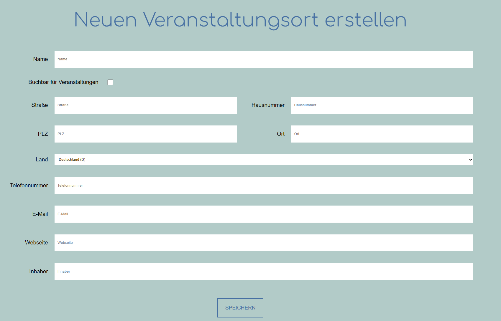 Create new Eventlocation