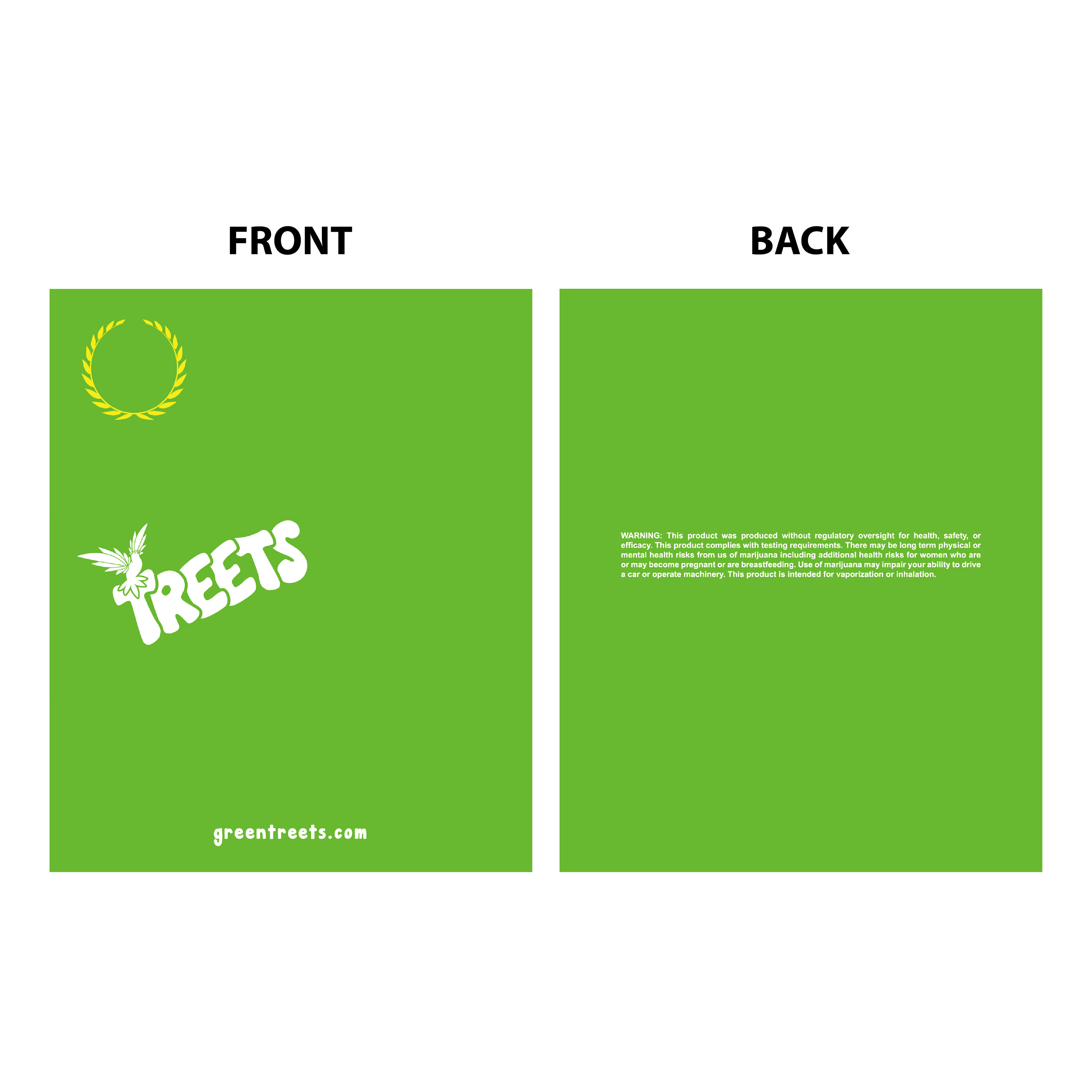 Mylar bag design for Treets