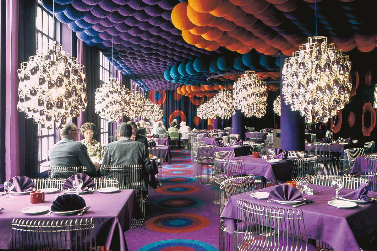 Dining room by Verner Panton