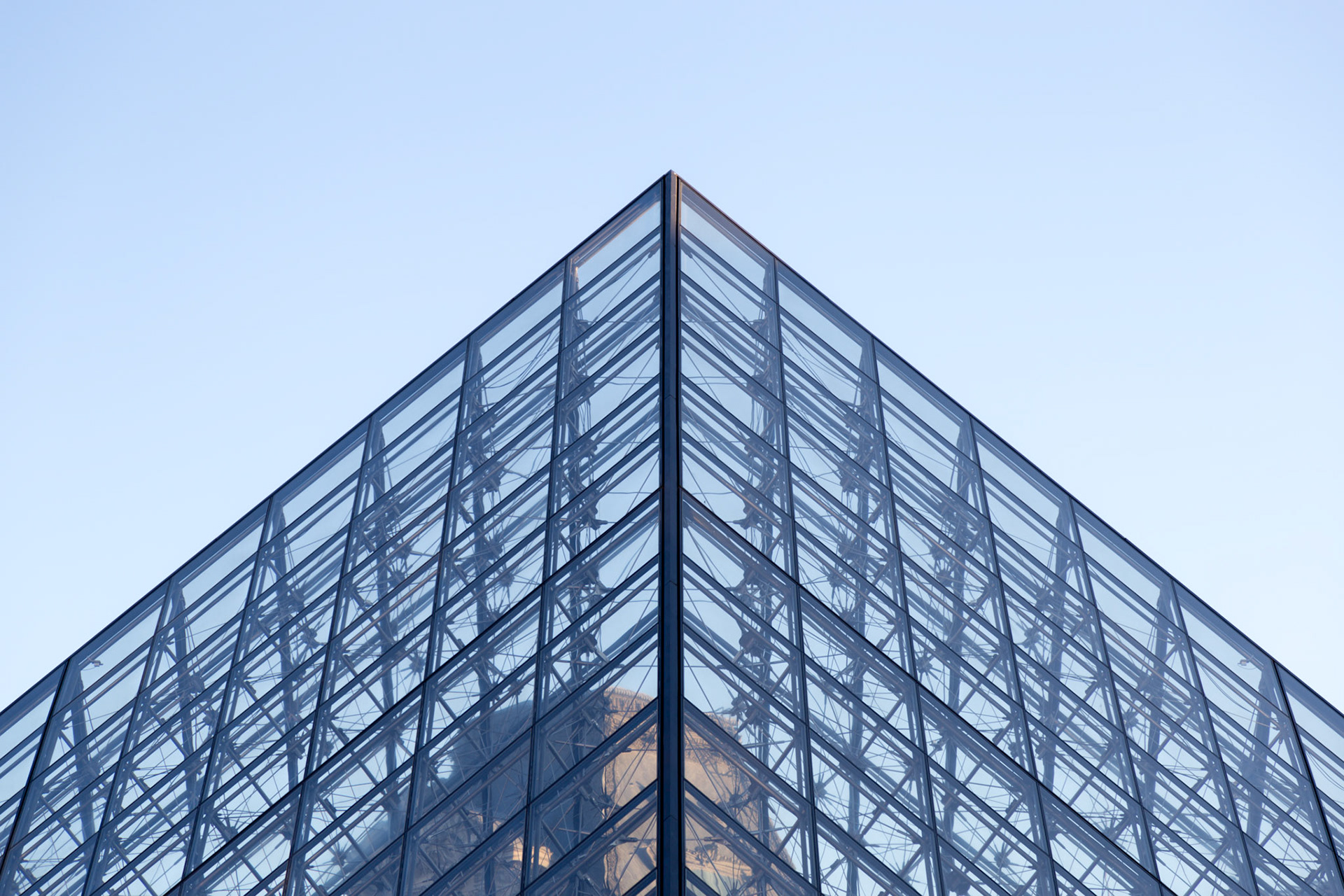 Catching Sunlight on the Louvre Pyramid