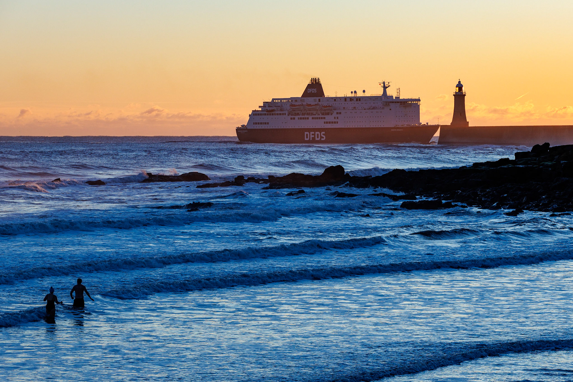 New Year’s Eve Dip with a Ferry