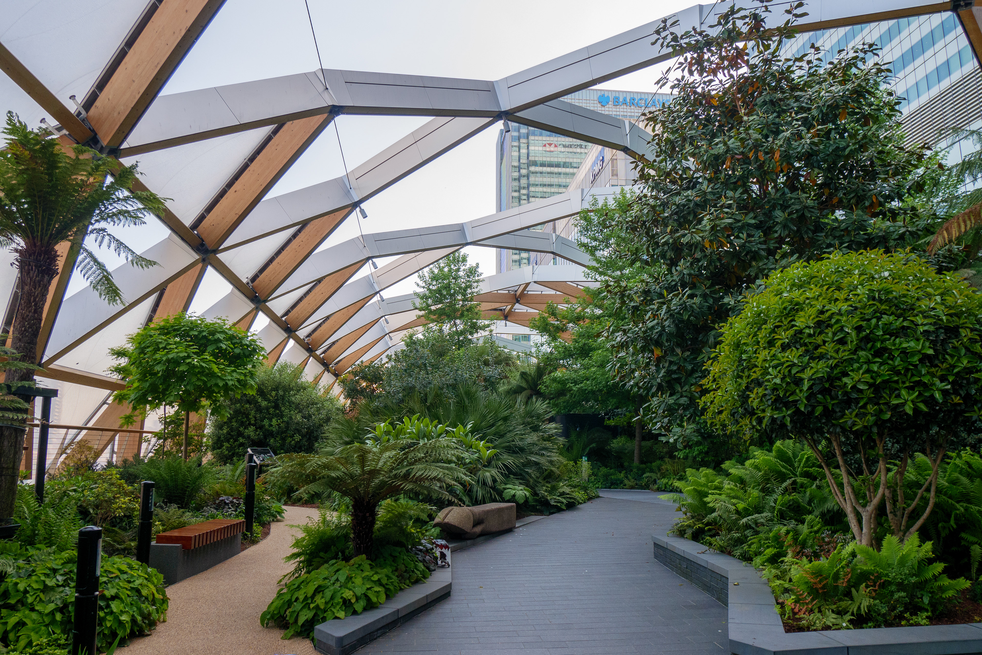 Foret tropicale en plein Canary Warf