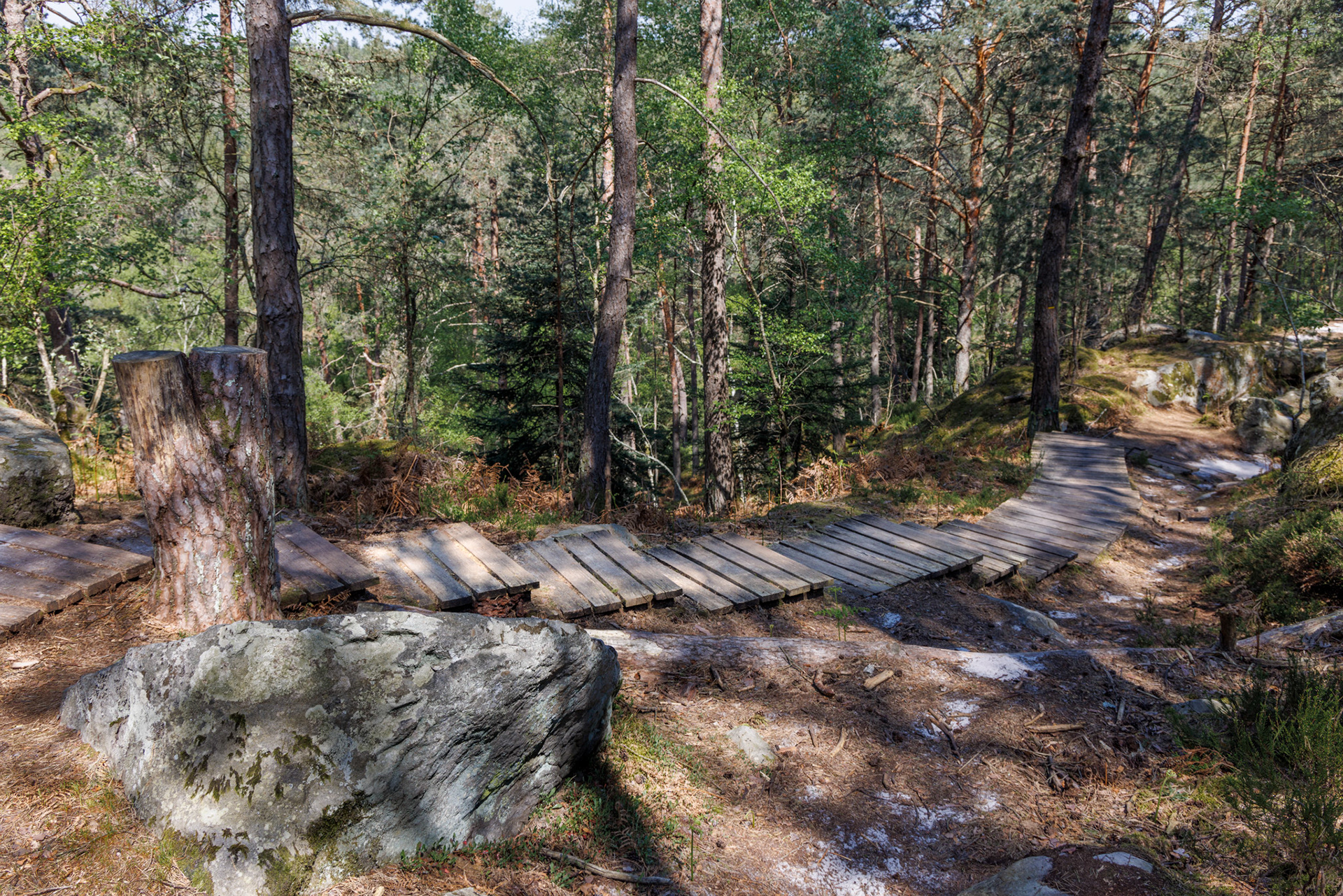 Escalier des Gorges de Franchart