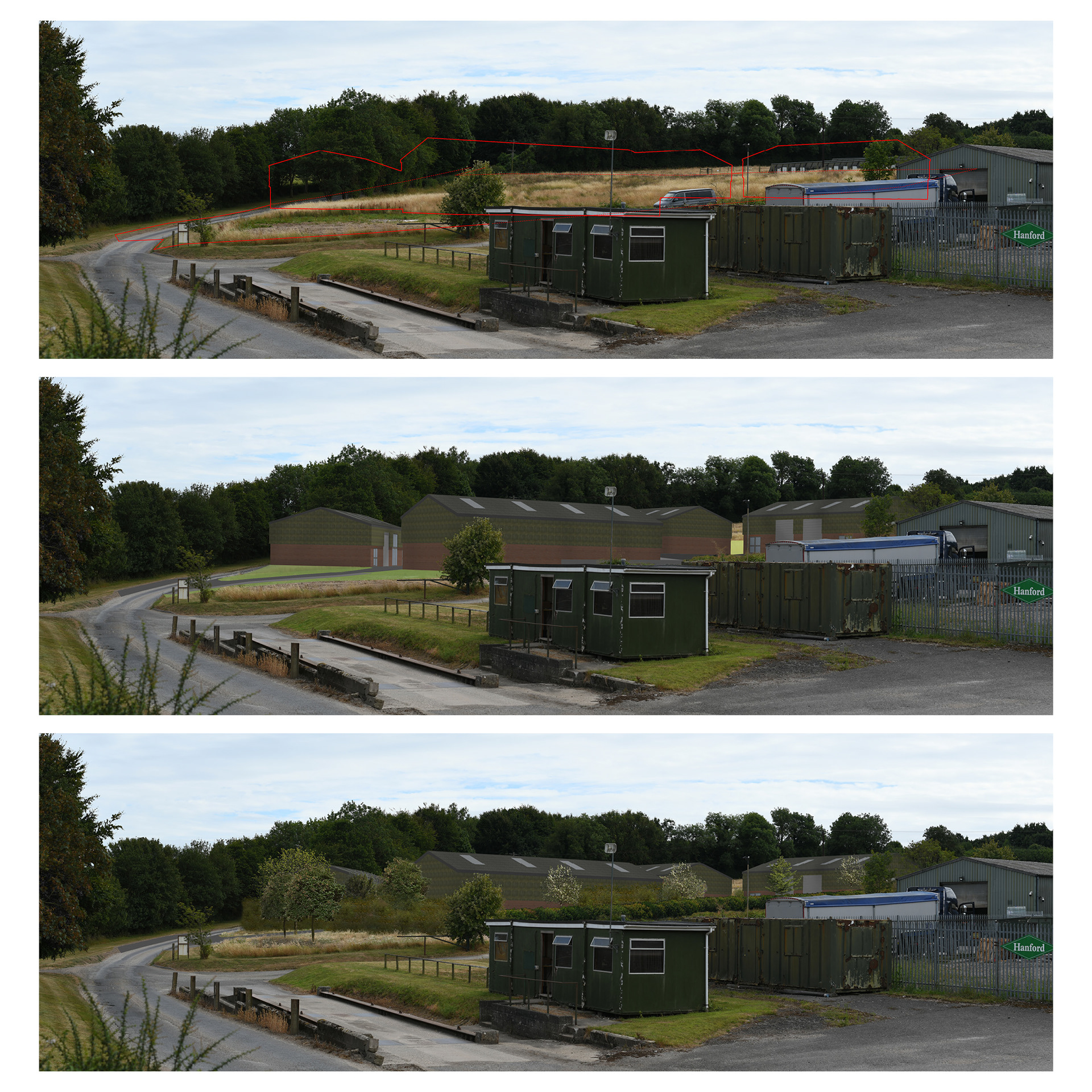 LVA Photomontages - Before / Year 0 / Year 15
