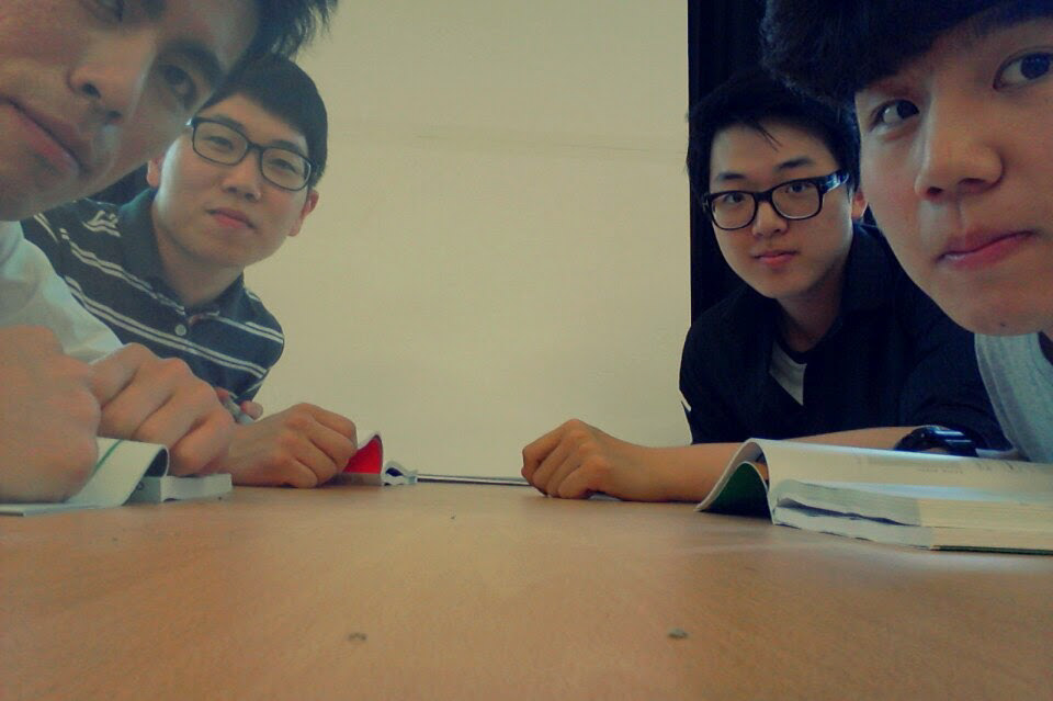 While doing club activities with seniors, 2014