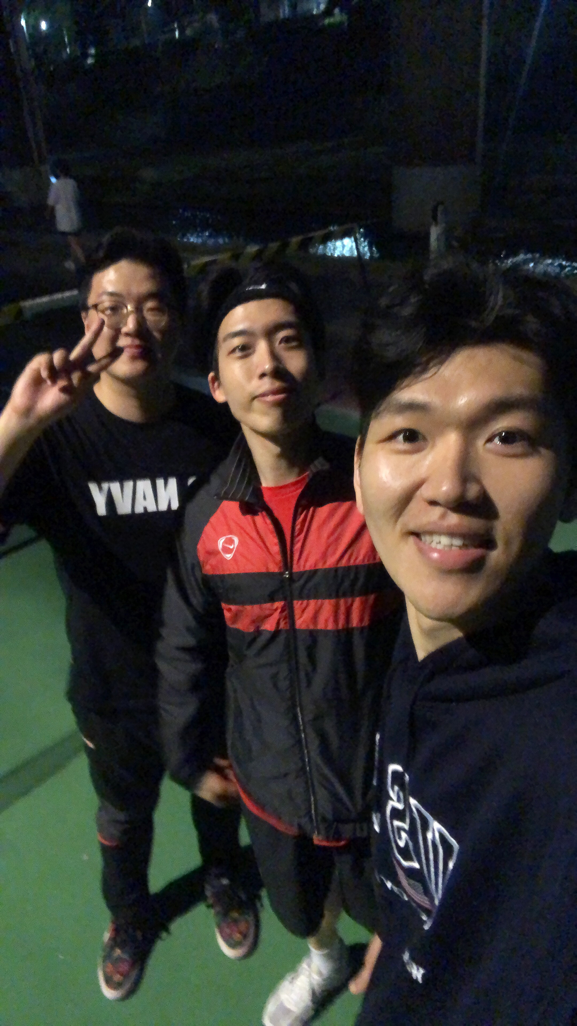 With 'running mates', 2019, Busan