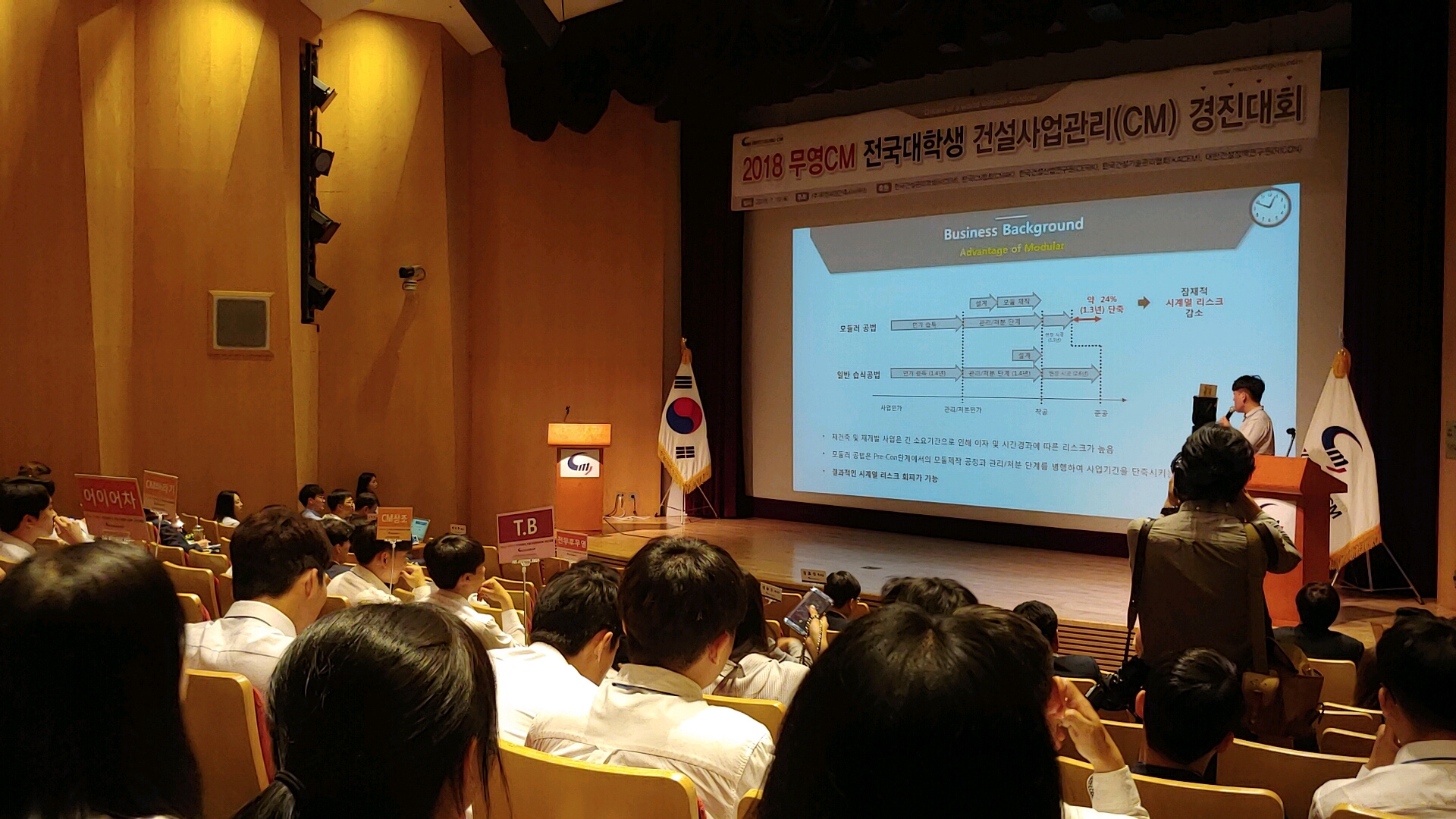 At Mooyoung CM competition, 2018, Seoul