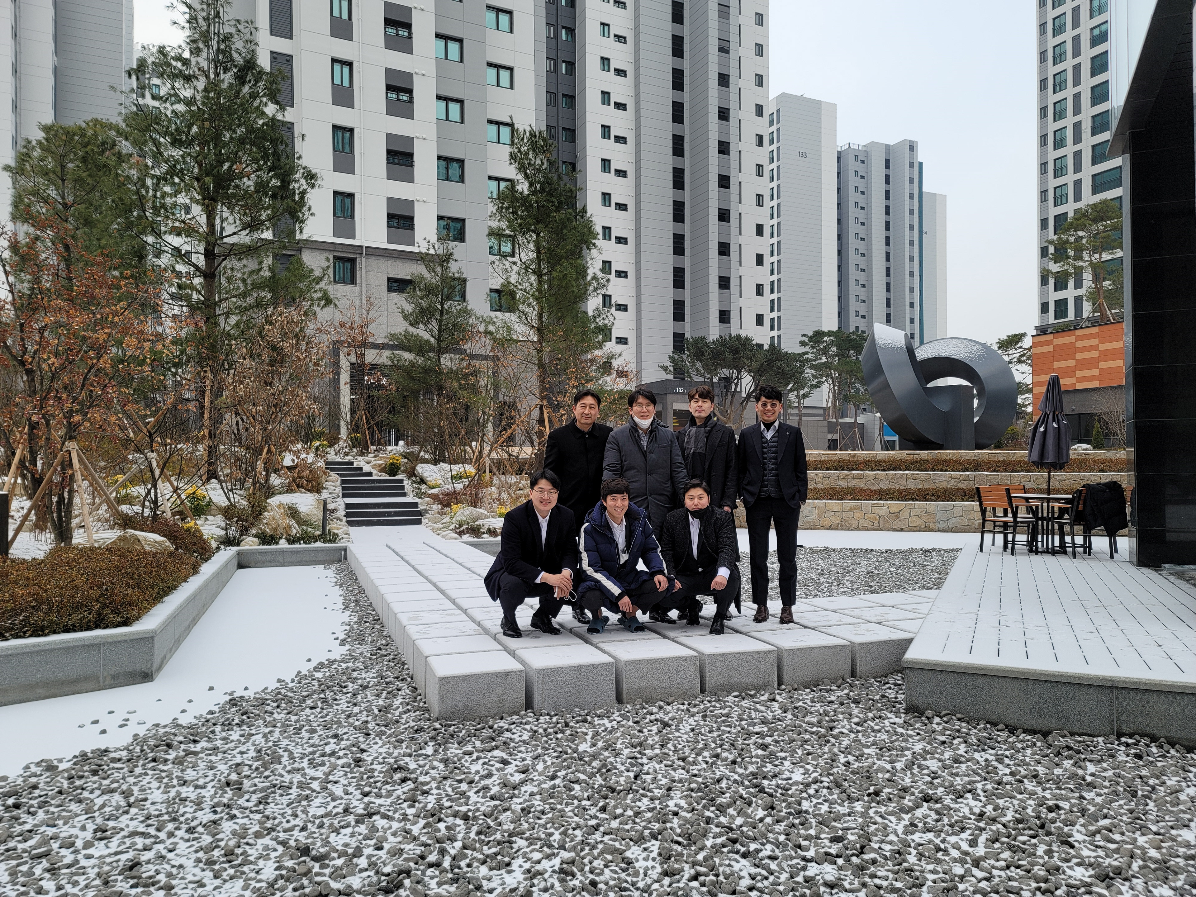 With my construction team, 2021, Suwon