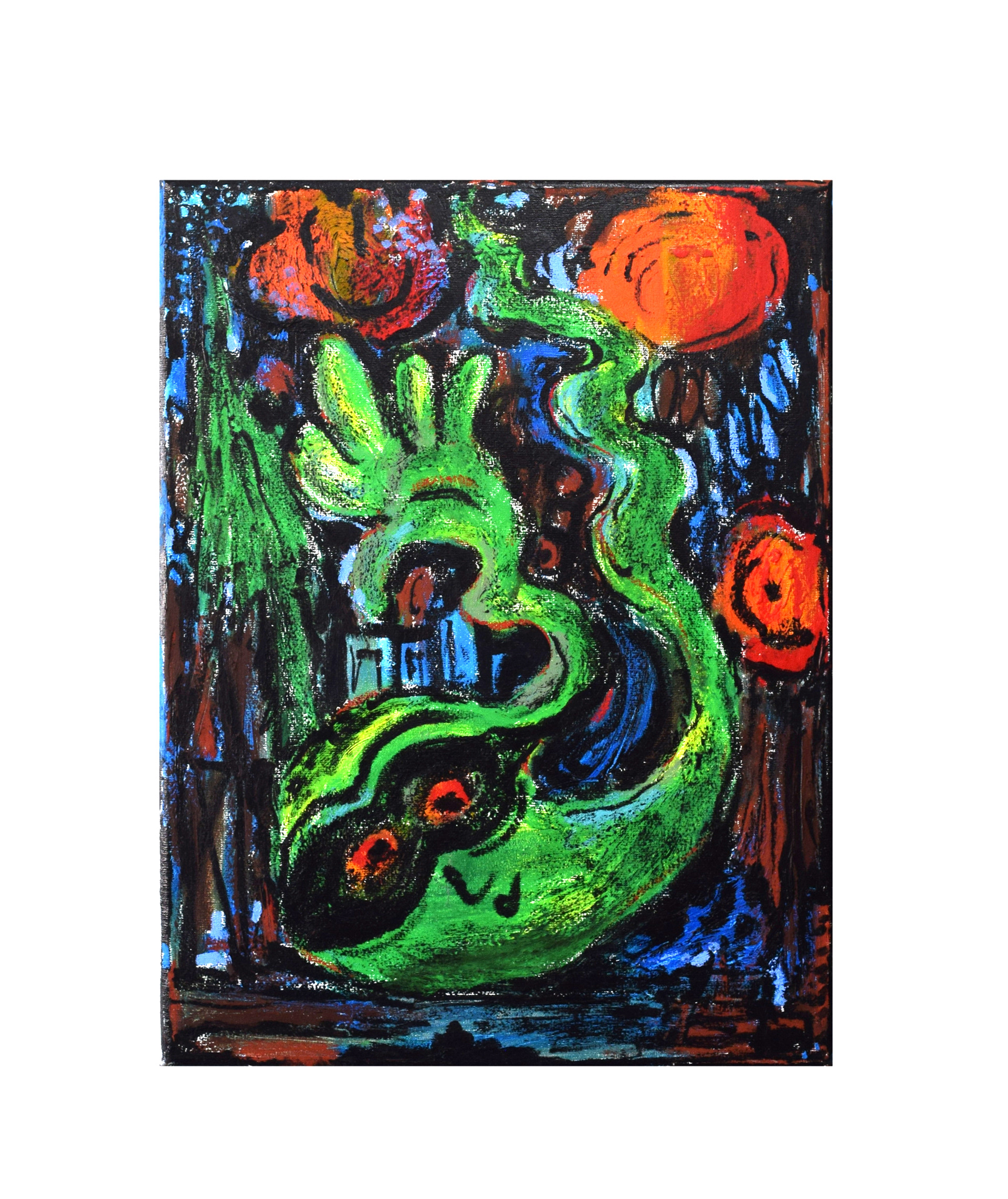 Ohne Titel, Öl auf Leinwand, 40 x 30 cm, 2024