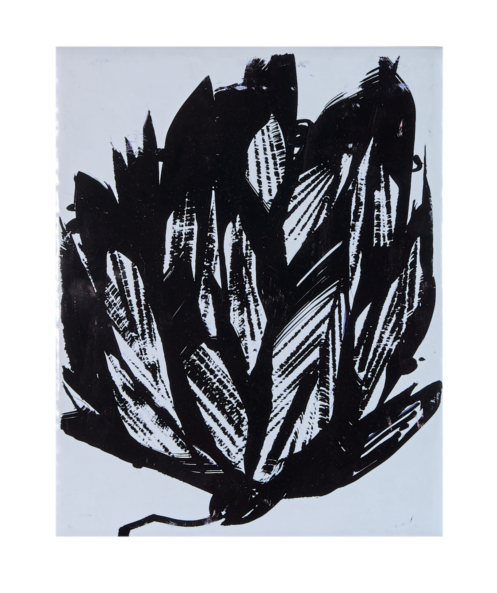 Ohne Titel, Lack auf Platte, 25 x 20 cm, 2022