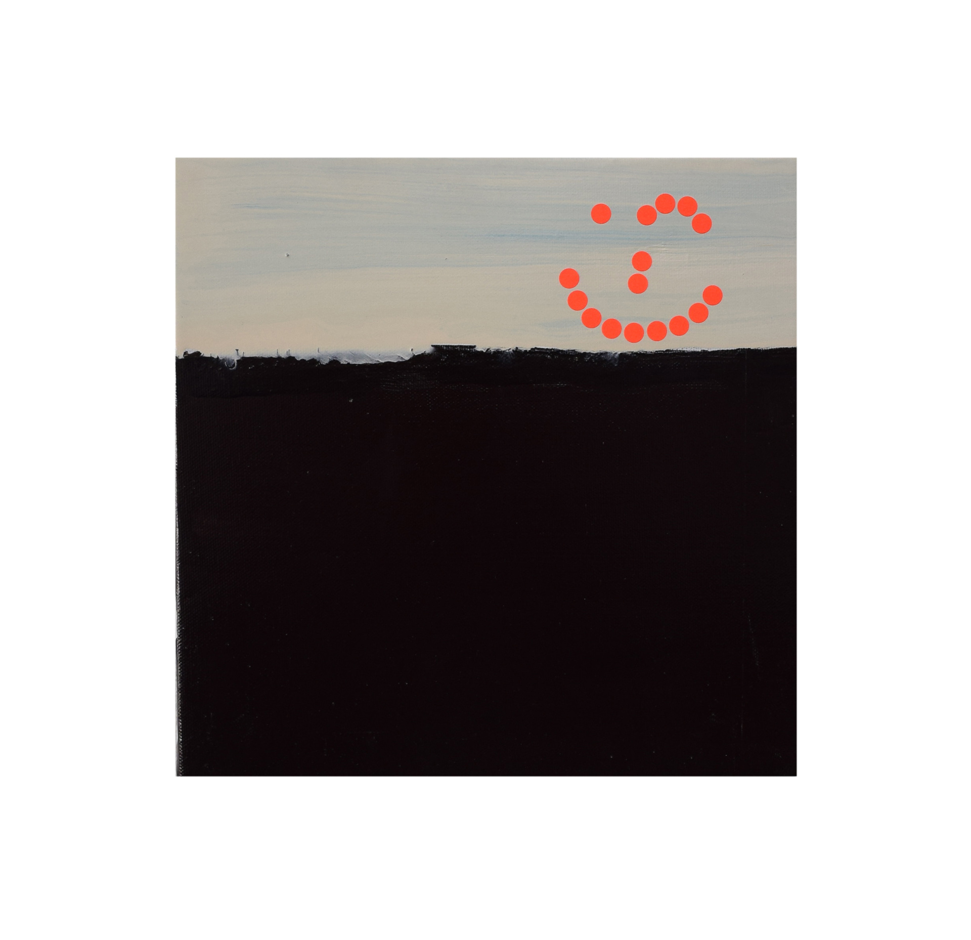 Sorry, schon verkauft Lack auf Leinwand, 25 x 25 cm 2023