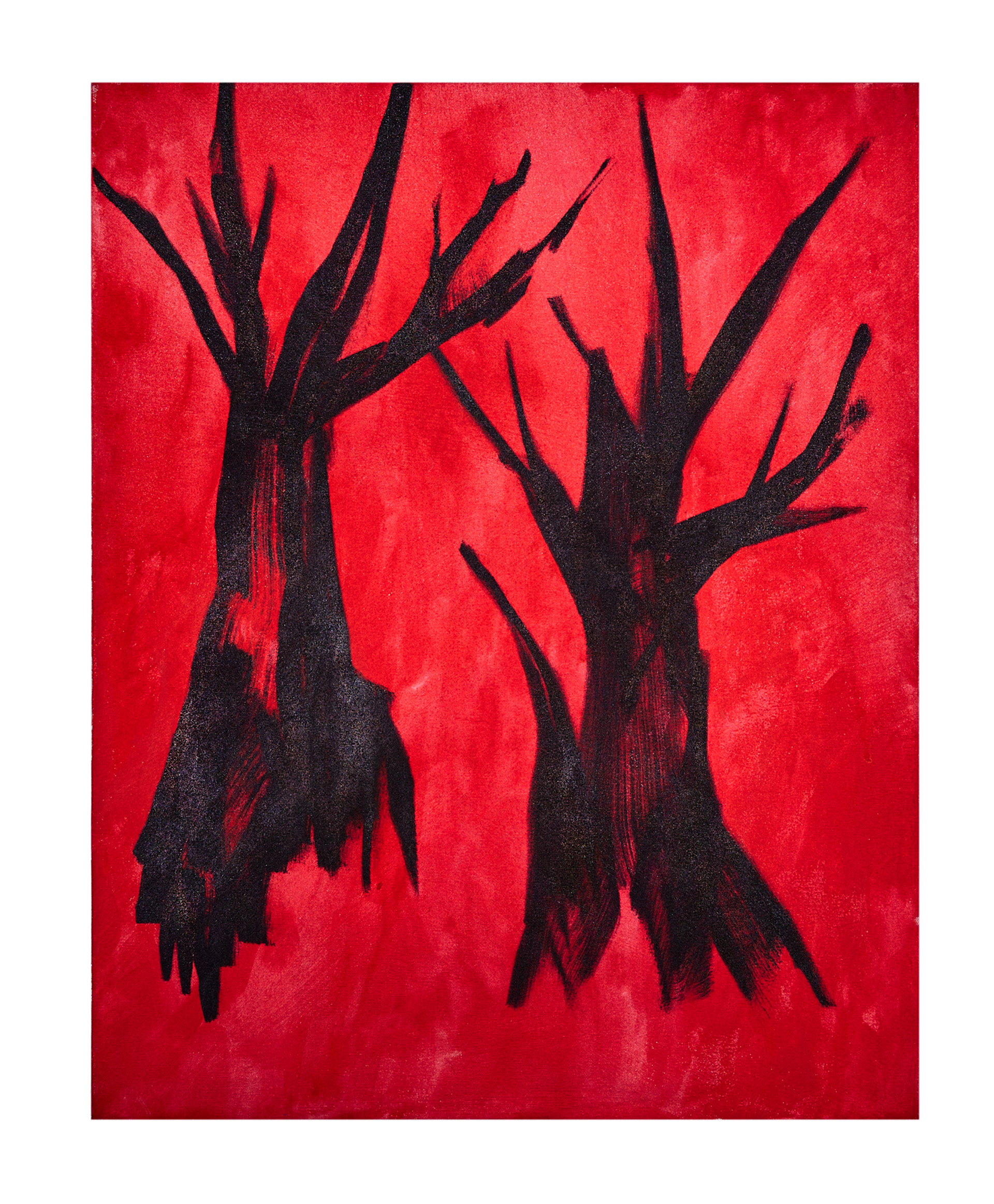 Ohne Titel, Acryl und Lack auf Leinwand, 49 x 39 cm, 2021