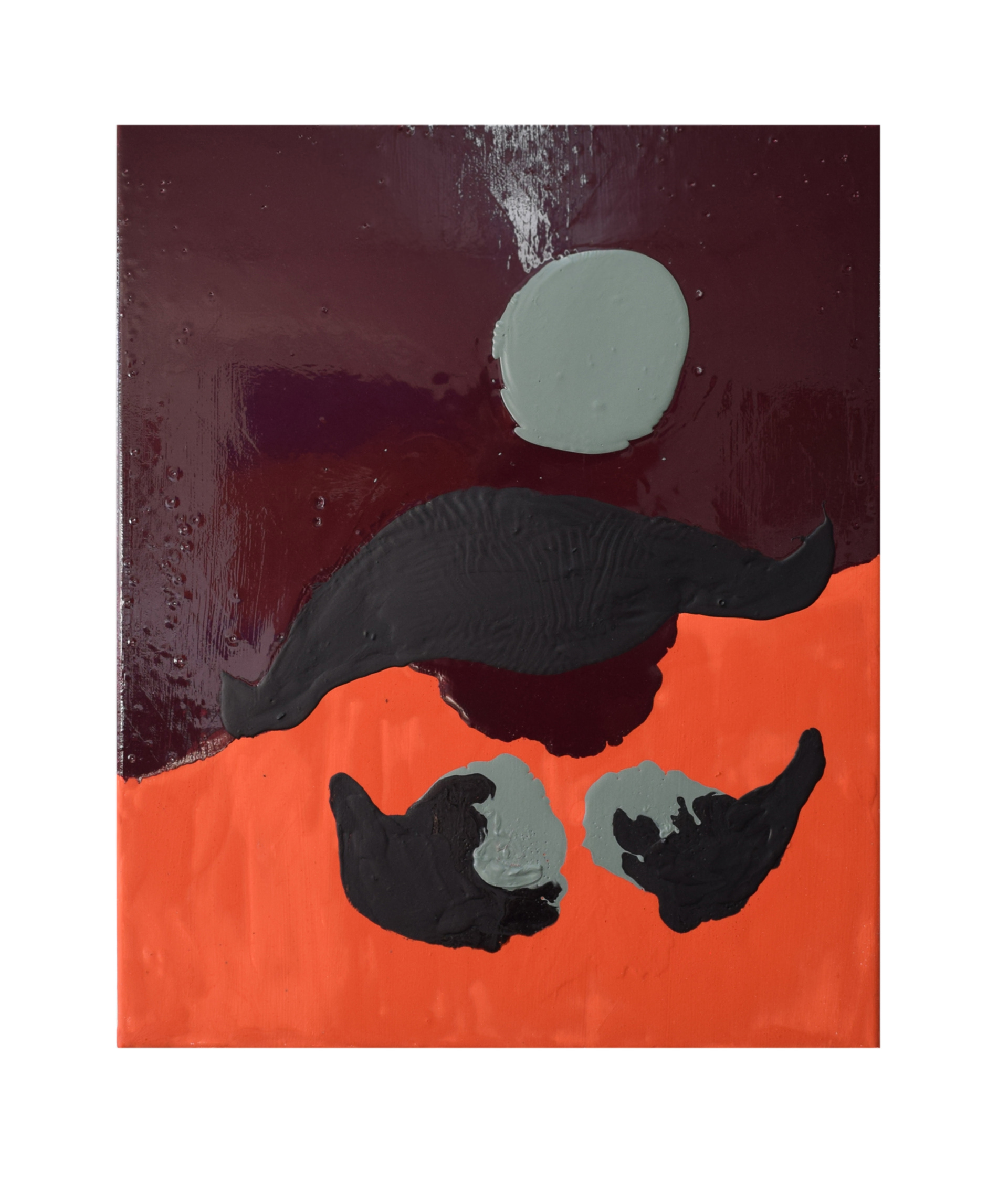 Ohne Titel, Lack auf Leinwand, 60 x 50 cm, 2025