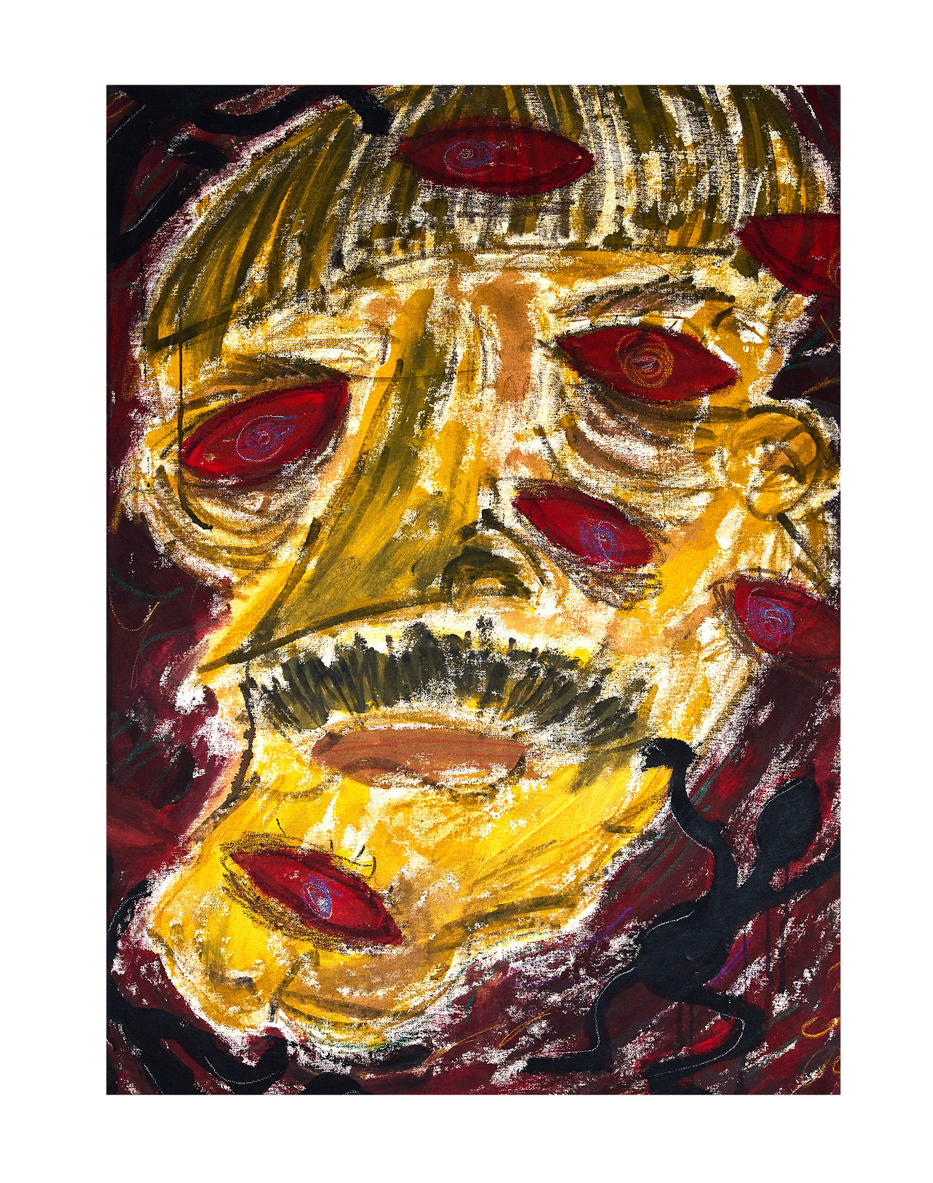 Mach kein Auge, Acryl auf Leinwand, 84 x 60 cm, 2016