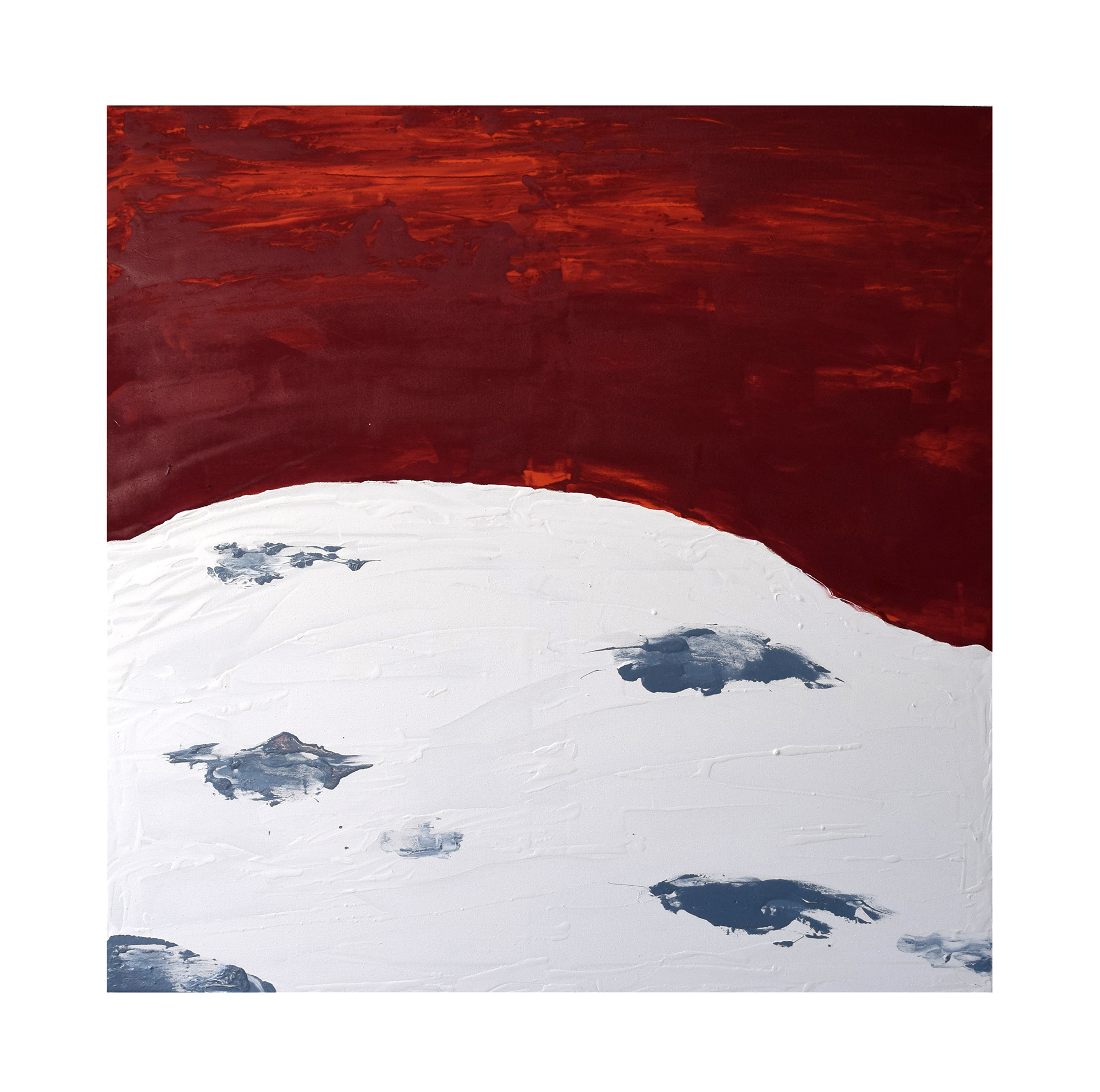 Ohne Titel, Acryl und Lack auf Leinwand, 100 x 100 cm, 2025