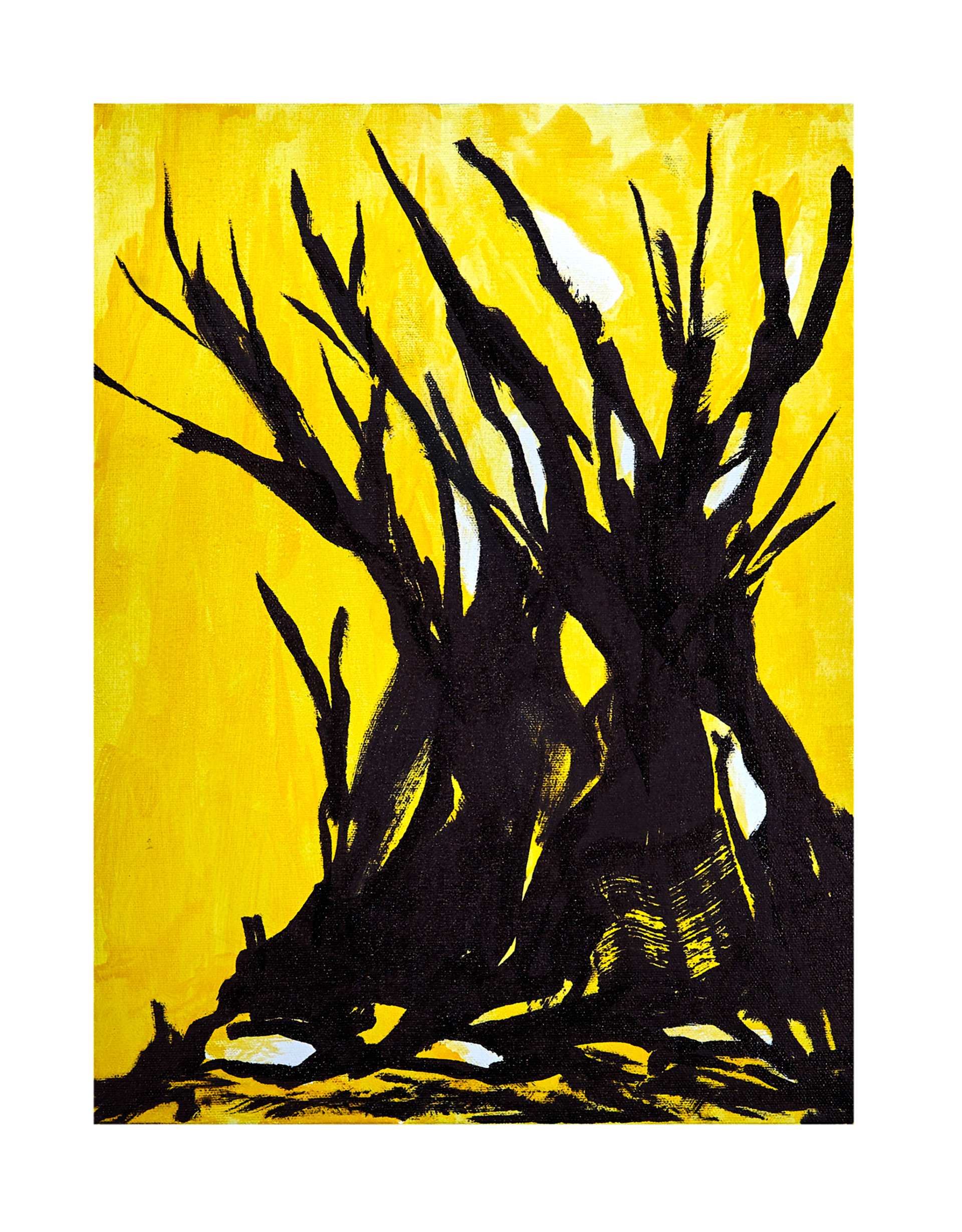 Ohne Titel, Acryl und Lack auf Leinwand, 40.5 x 29.5 cm, 2021