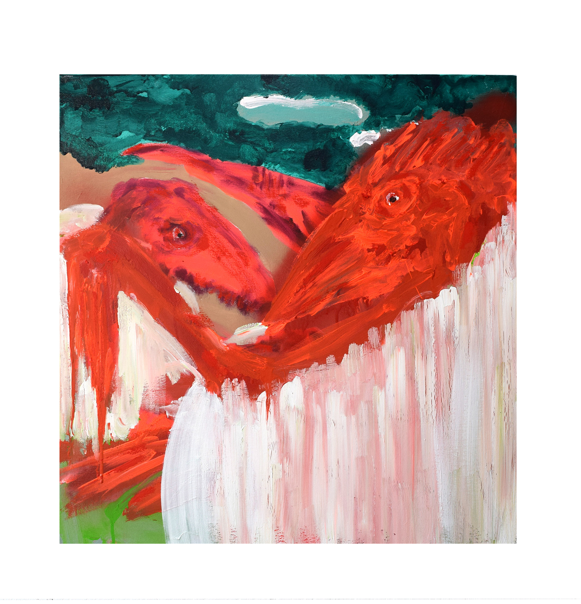 Ego 2, Acryl auf Leinwand, 70 x 70 cm, 2024