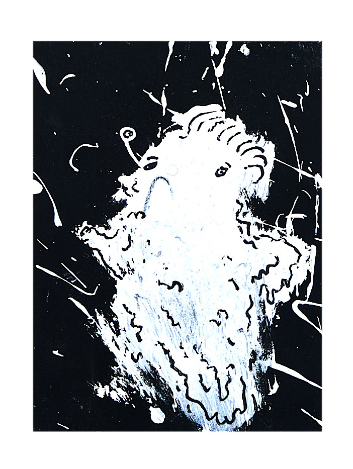 Ohne Titel, Acryl auf Holz, 12 x 9 cm, 2022